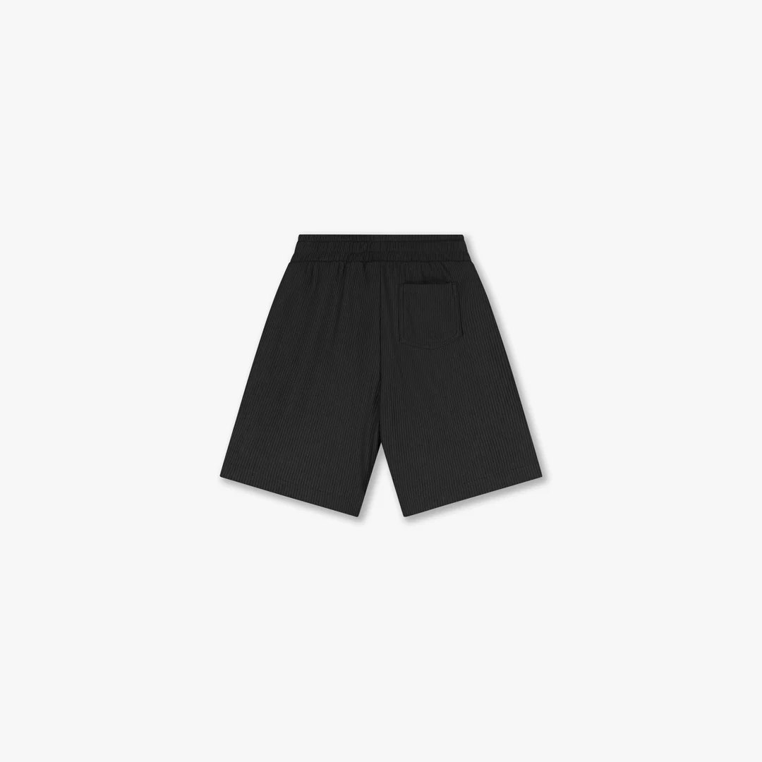 Croyez Mini Ribbed Shorts | Black - Image 2