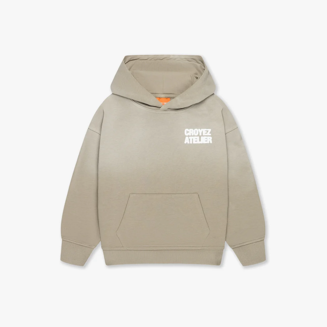 Croyez Mini Sprayed Atelier Hoodie | Dusty Olive