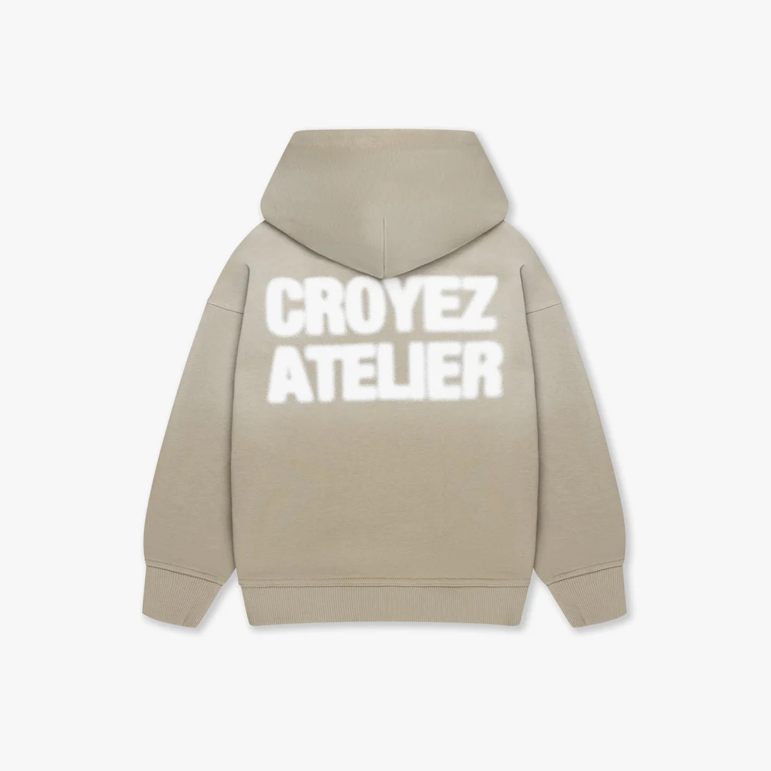 Croyez Mini Sprayed Atelier Hoodie | Dusty Olive - Image 2