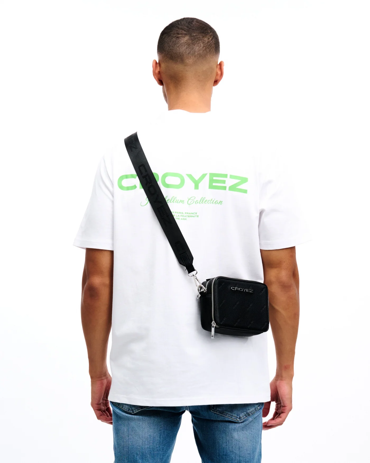 CROYEZ MONOGRAM MESSENGER BAG | BLACK - Image 5