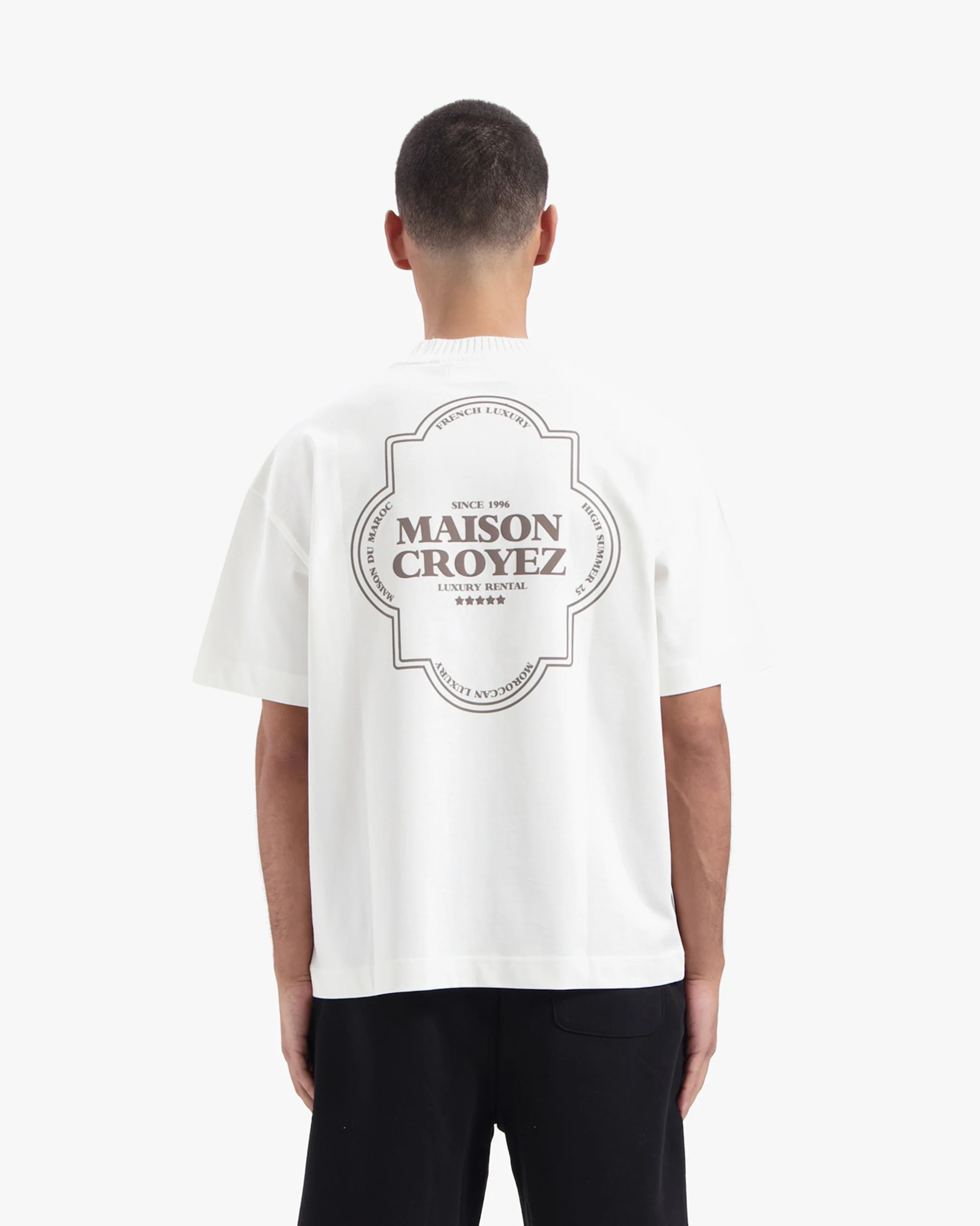 CROYEZ MOROCCAN T-SHIRT | OFF-WHITE/BROWN - Image 4