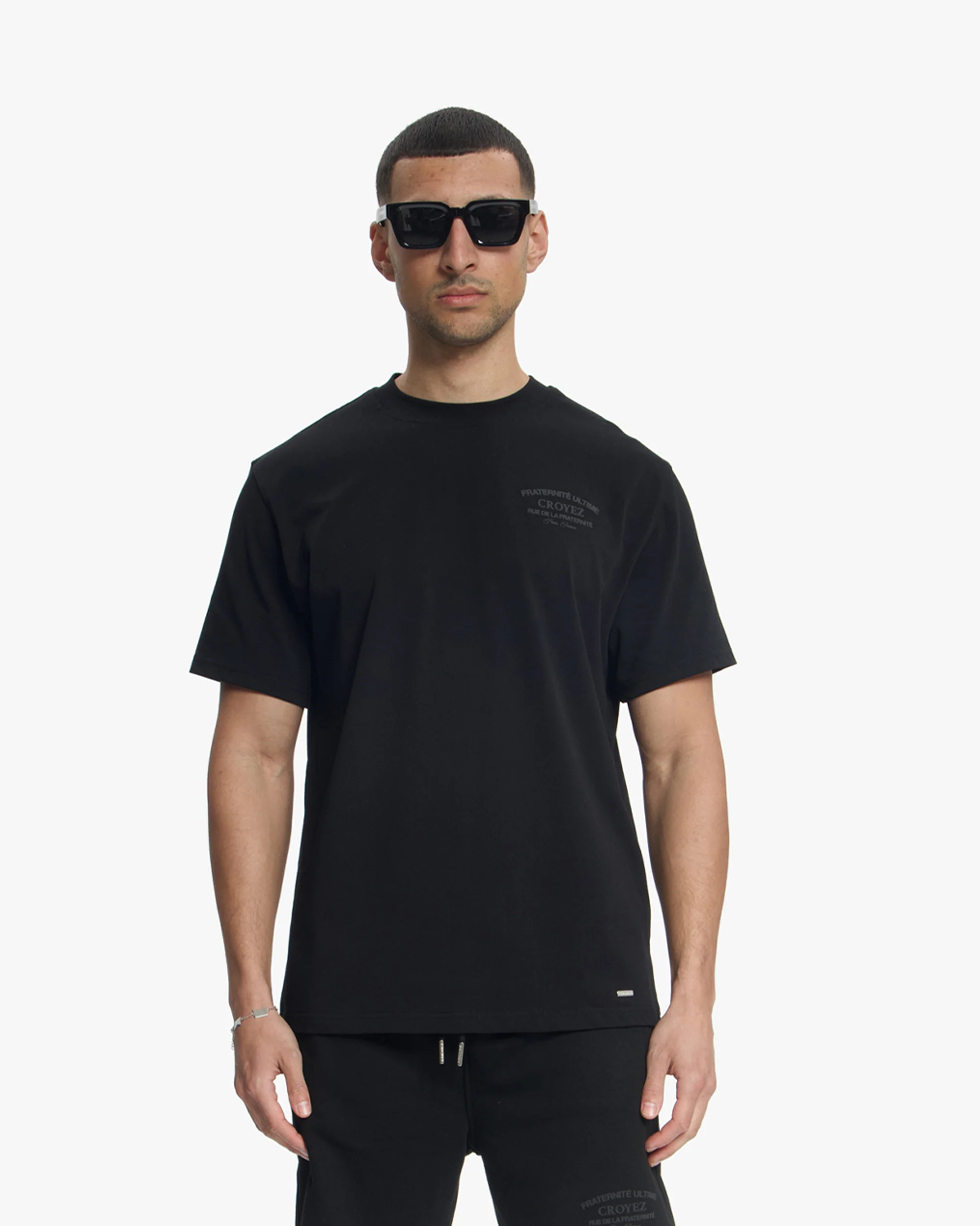 Croyez Original Fraternite T-Shirt | Black - Image 3