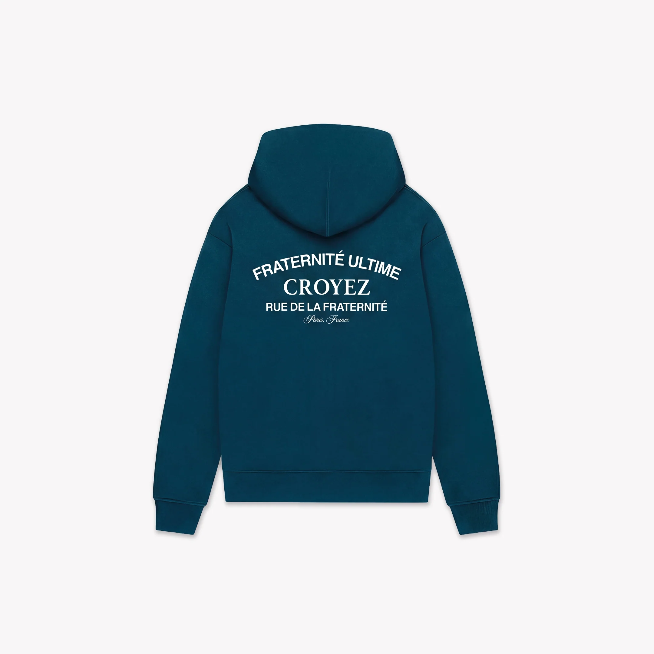 Croyez Original Fraternite Zip Hoodie | Dark Teal - Image 2