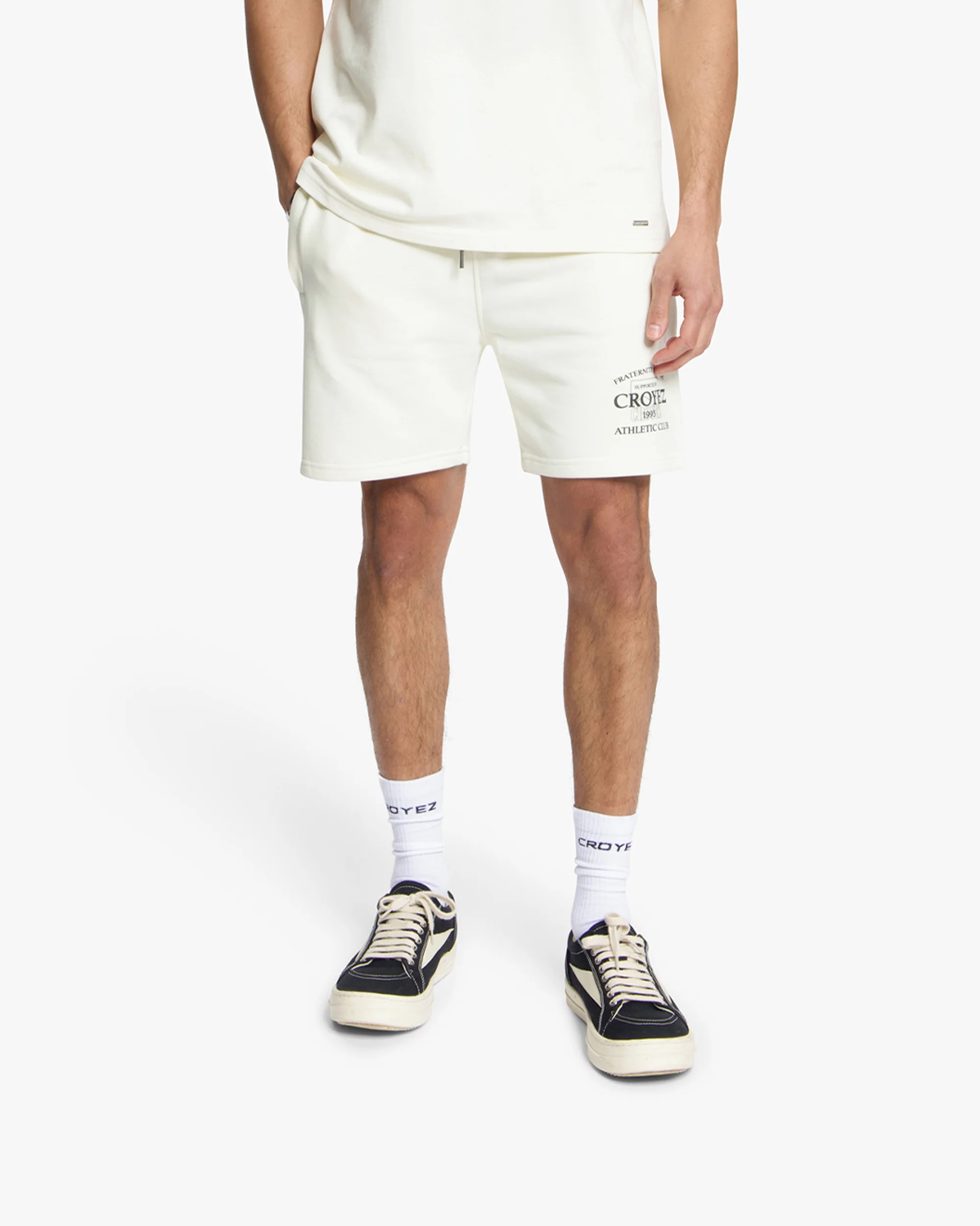 Croyez Overlay Fraternite Shorts | Off-White - Image 3
