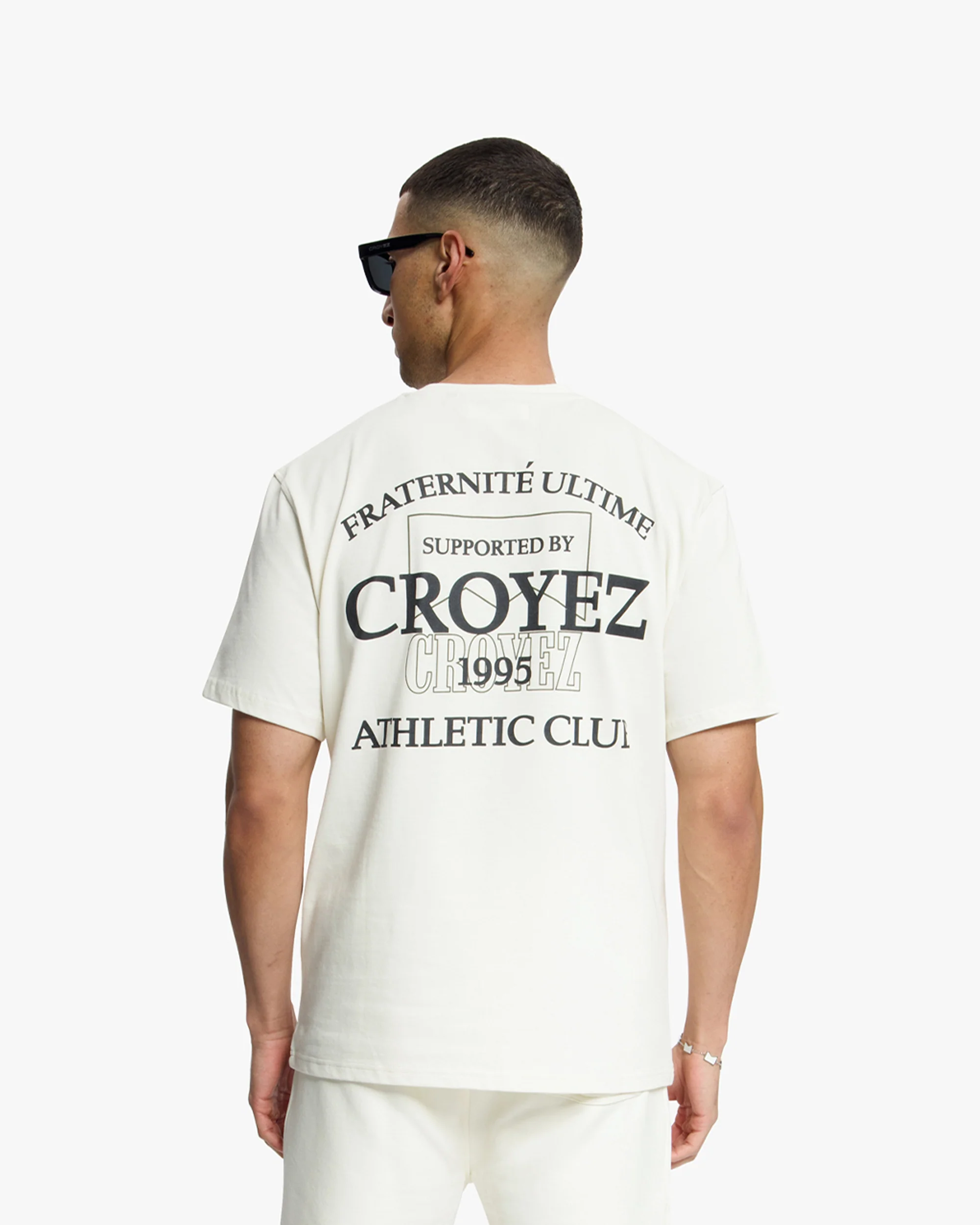 Croyez Overlay Fraternite T-Shirt | Off-White - Image 4