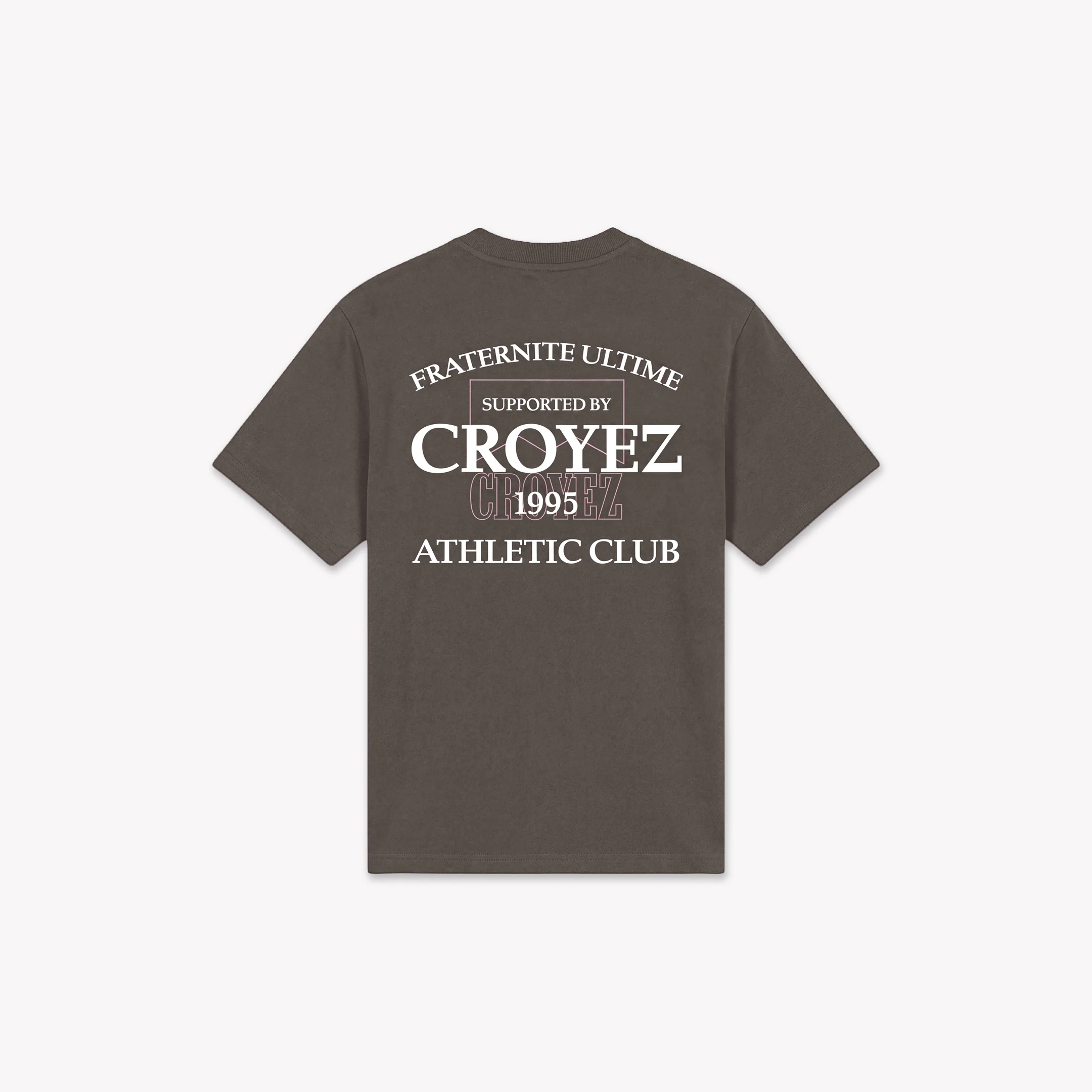 Croyez Overlay Fraternite T-Shirt | Washed Brown - Image 2