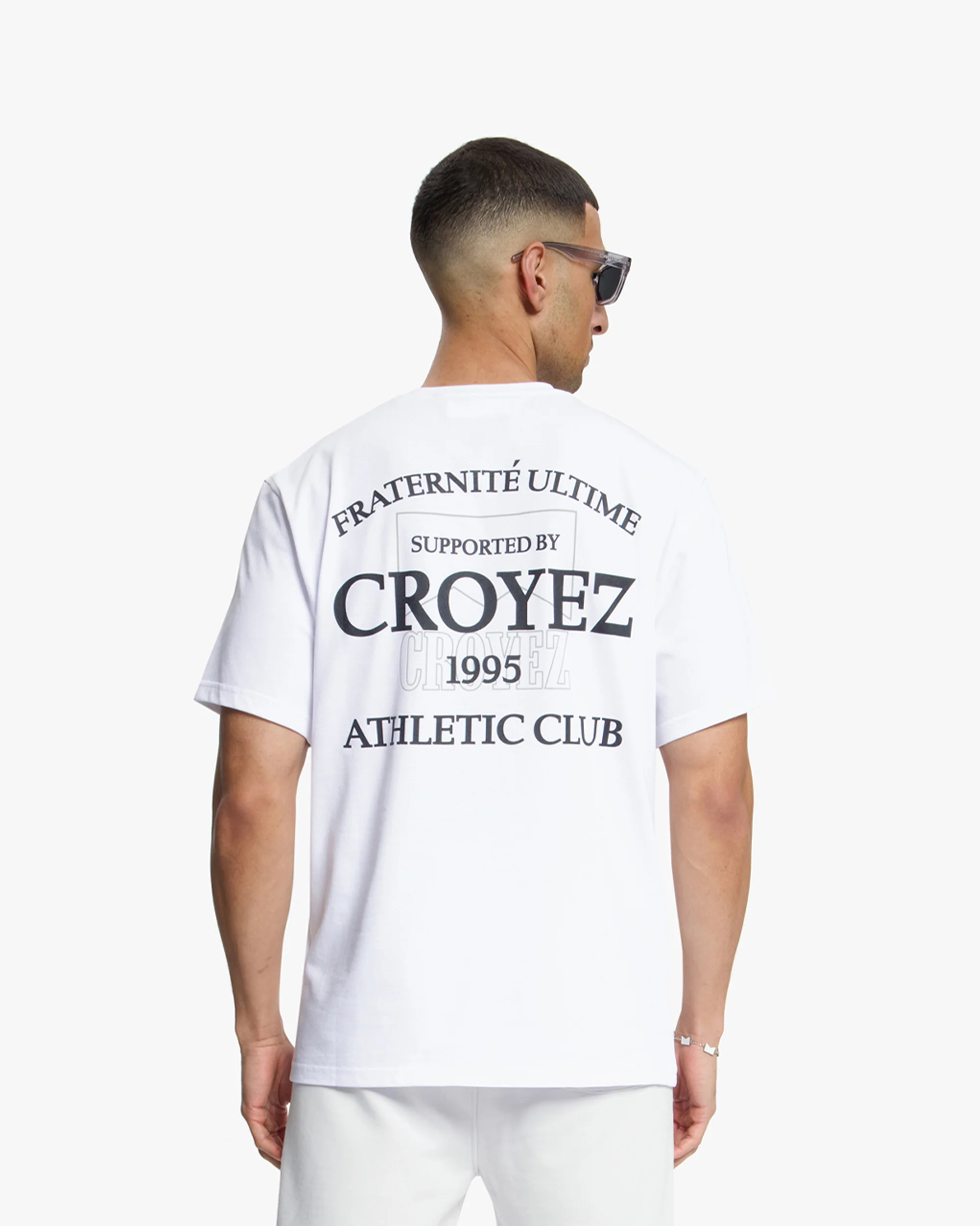 Croyez Overlay Fraternite T-Shirt | White - Image 5