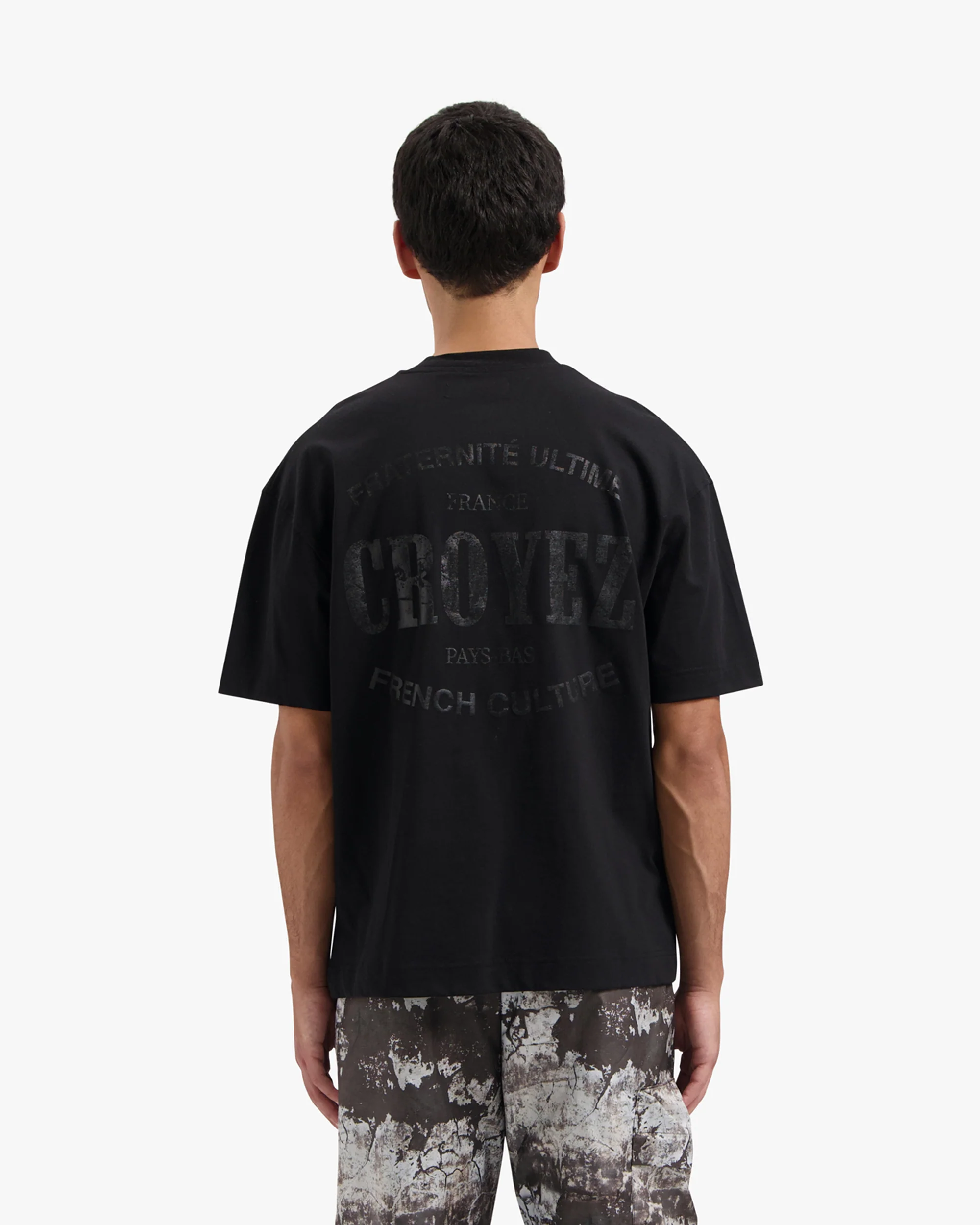 CROYEZ OVERSIZED STAMP T-SHIRT | BLACK - Image 4