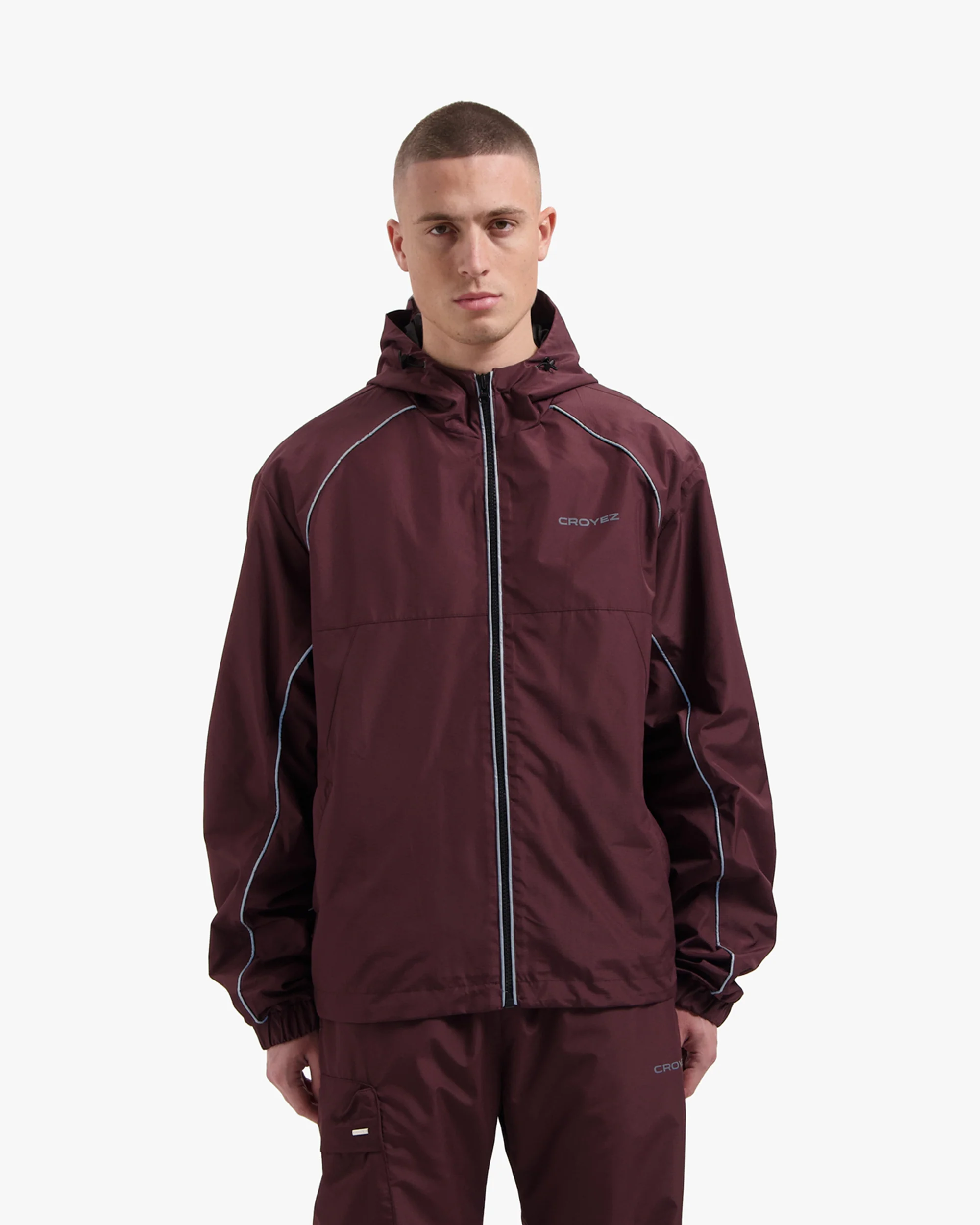 Croyez Parachute Ripstop Jacket | Burgundy - Image 3