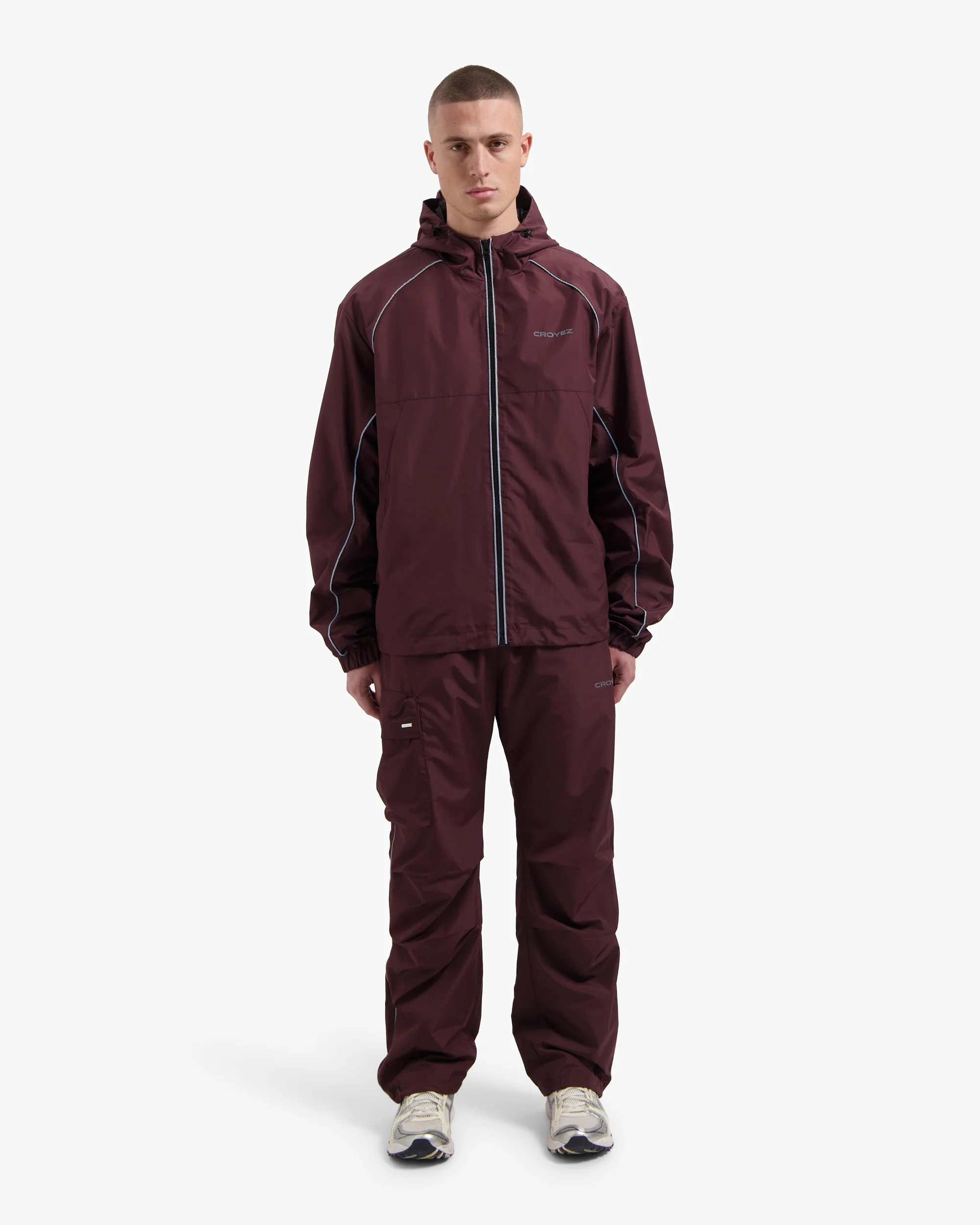 Croyez Parachute Ripstop Jacket | Burgundy - Image 5
