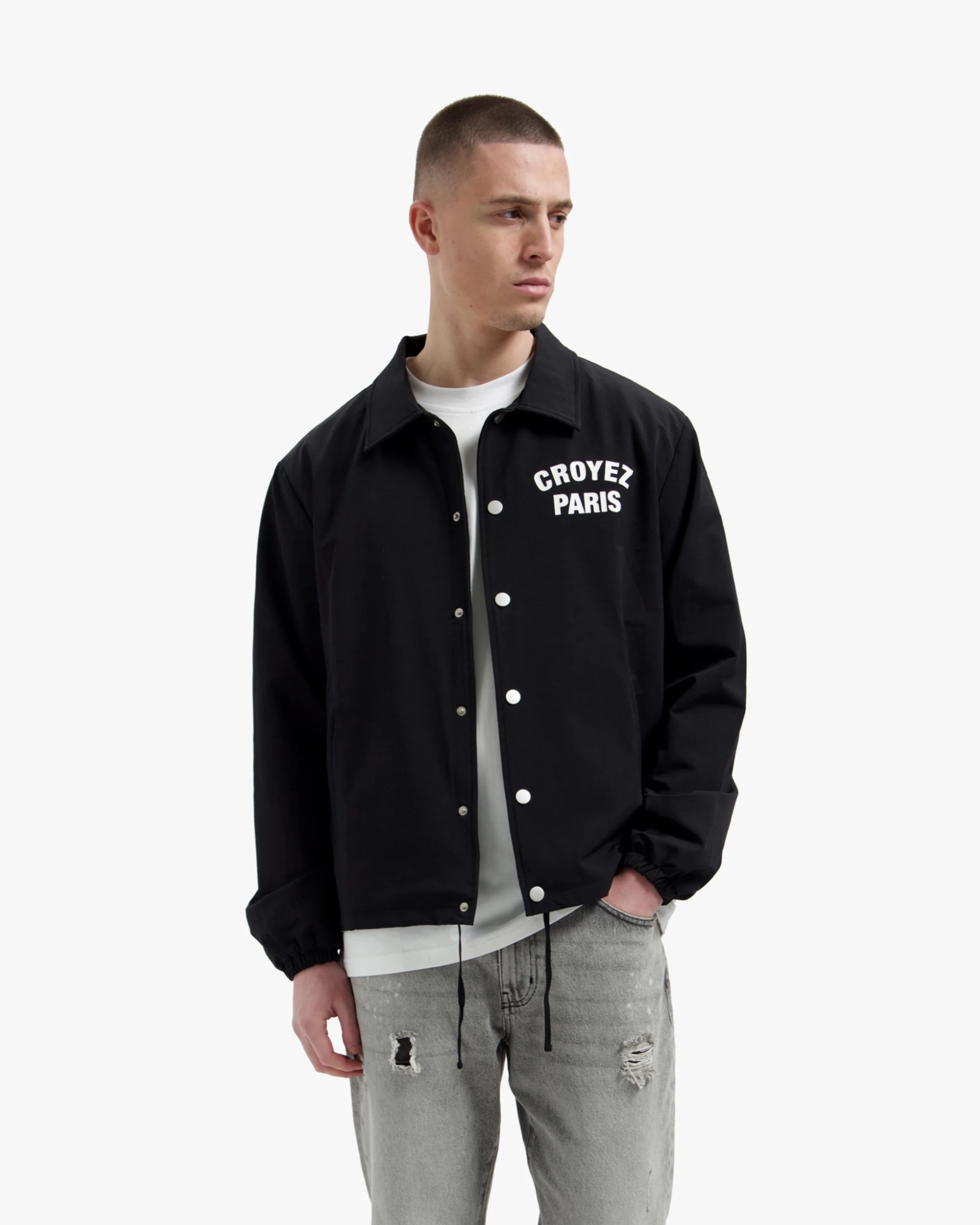 Croyez Paris Coach Jacket | Black - Image 3