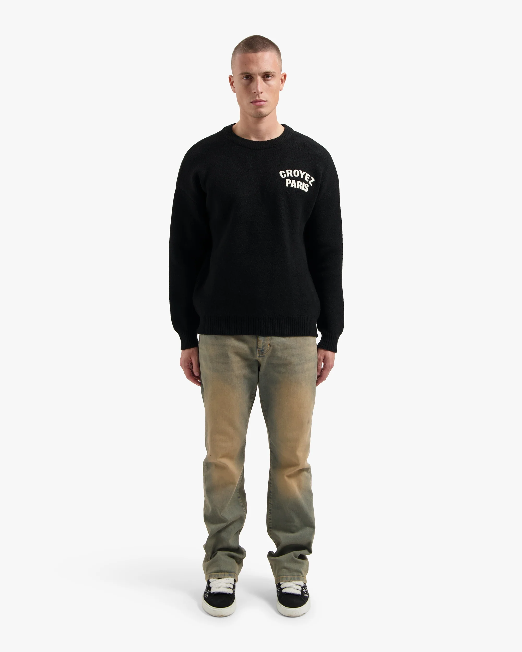 CROYEZ PARIS KNIT SWEATER | BLACK - Image 5