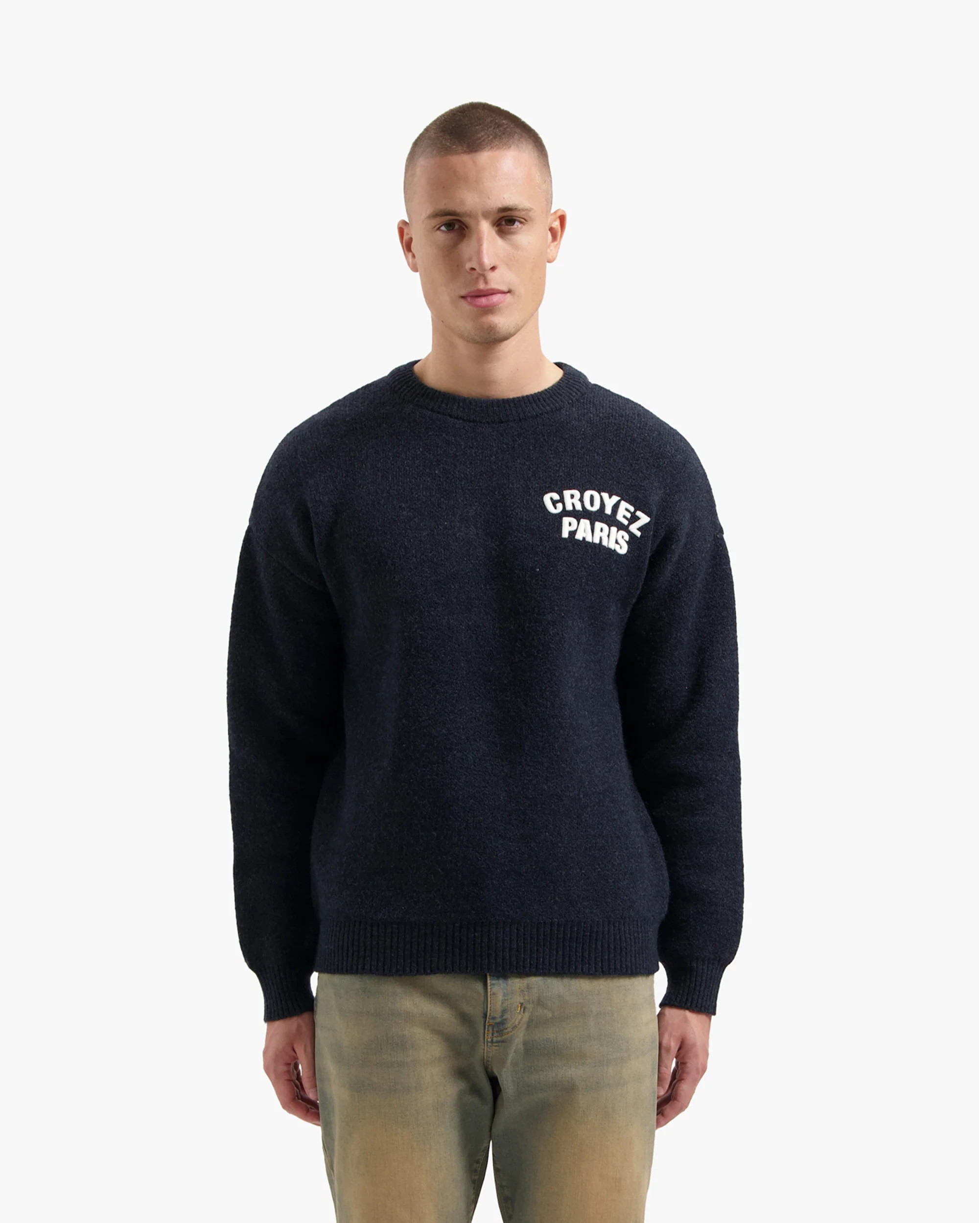 CROYEZ PARIS KNIT SWEATER | NAVY - Image 3