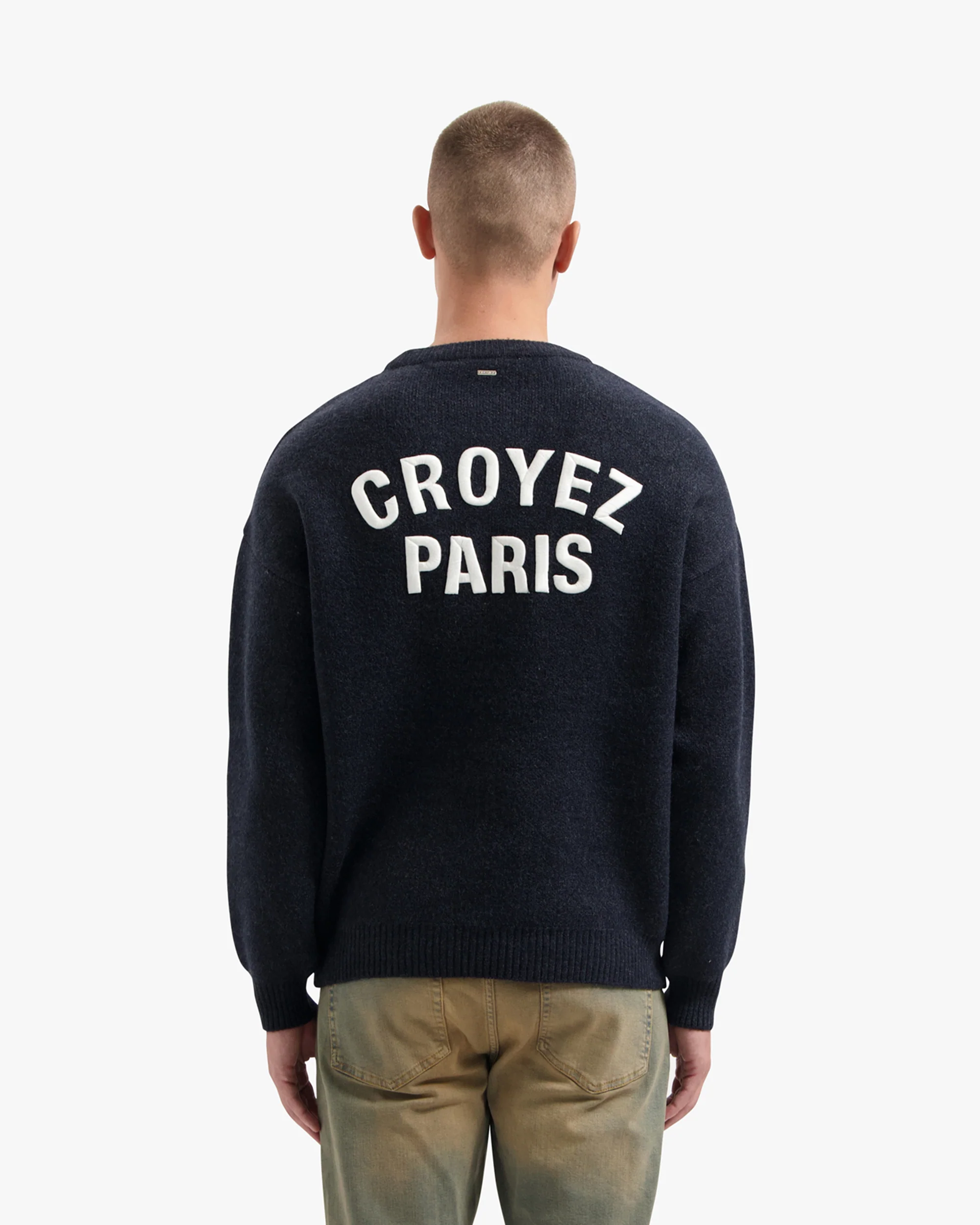 CROYEZ PARIS KNIT SWEATER | NAVY - Image 4