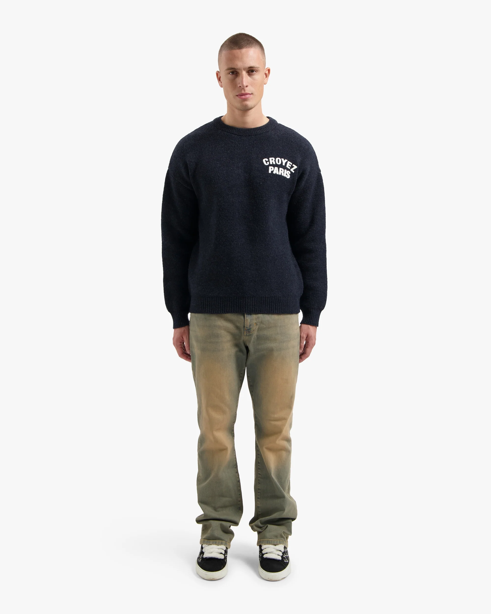 CROYEZ PARIS KNIT SWEATER | NAVY - Image 5