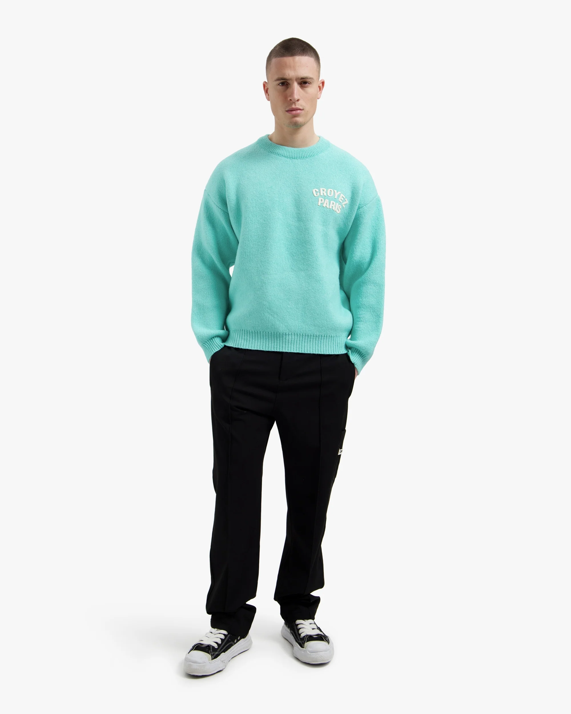 Croyez Paris Knit Sweater | Tiffany Blue - Image 5