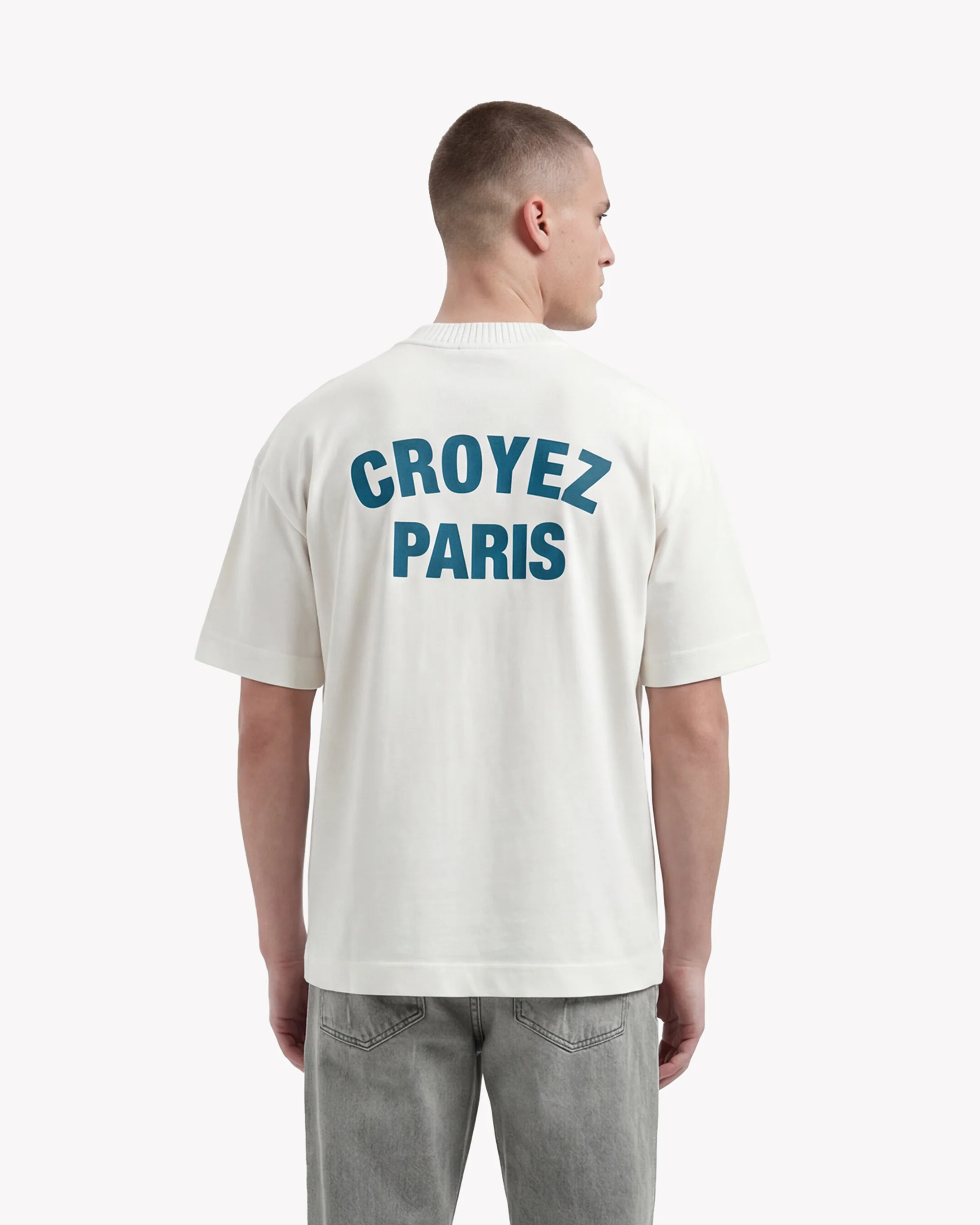 Croyez Paris Knit T-Shirt | Off-White - Image 4