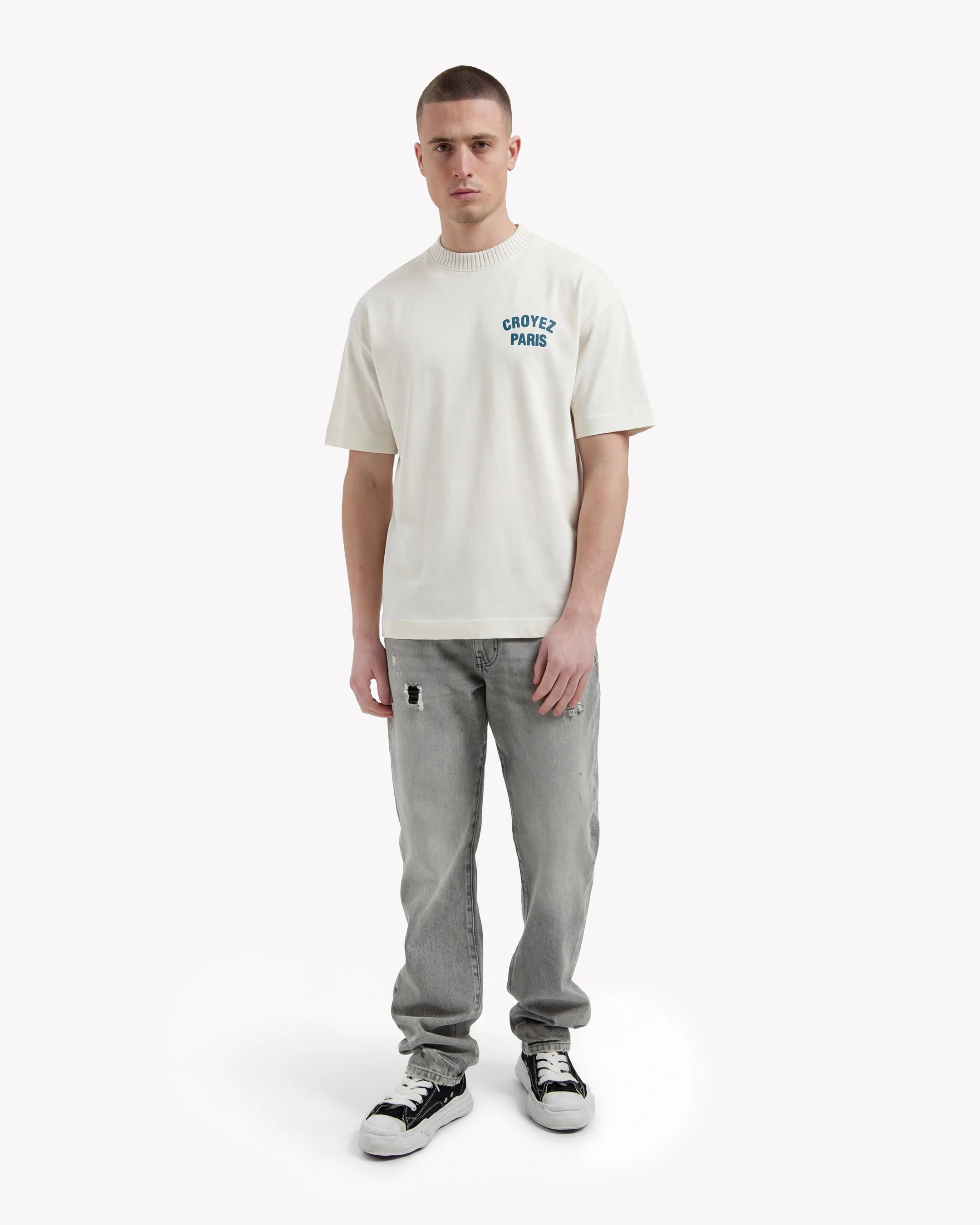 Croyez Paris Knit T-Shirt | Off-White - Image 5