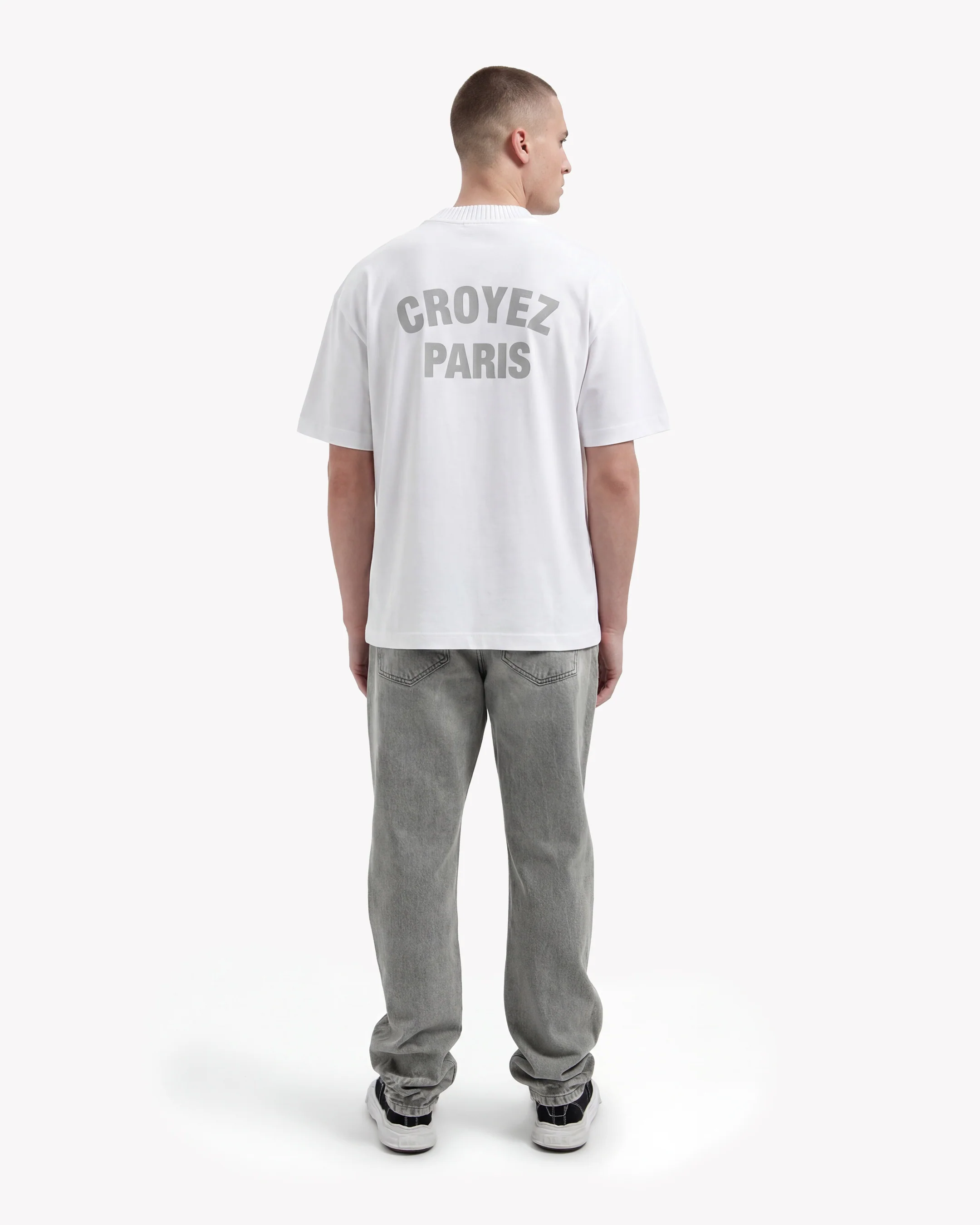 Croyez Paris Knit T-Shirt | White - Image 6