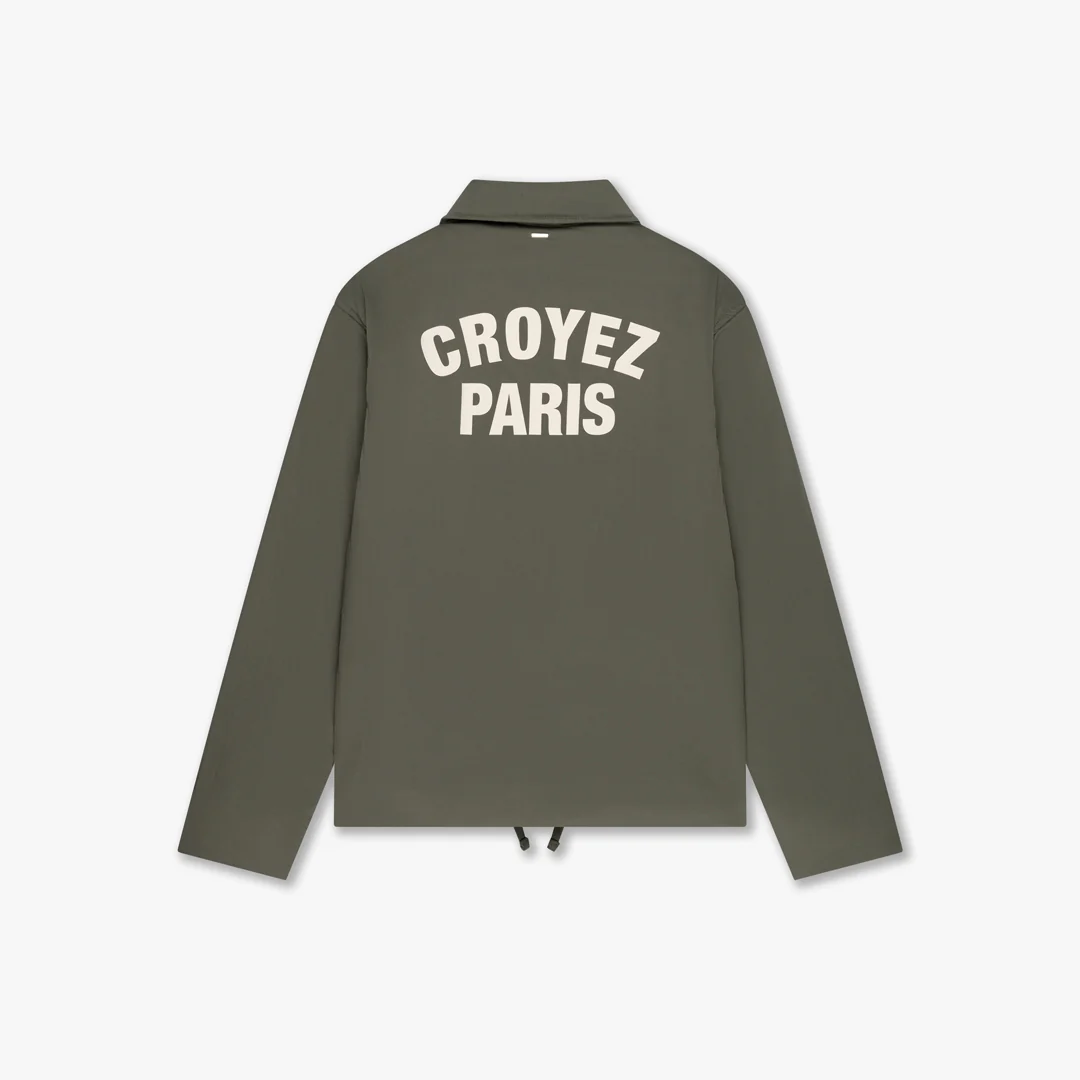 CROYEZ PARIS PADDED COACH JACKET | DUSTY OLIVE - Image 2
