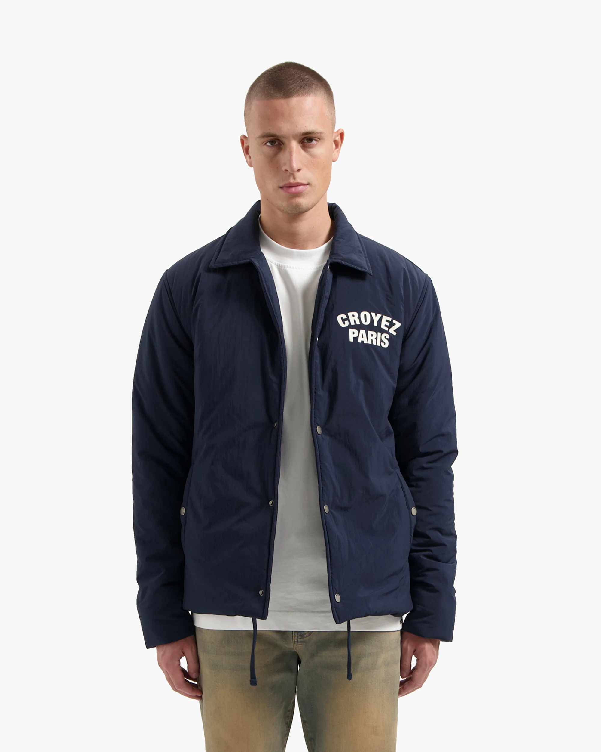 CROYEZ PARIS PADDED COACH JACKET | NAVY - Image 3