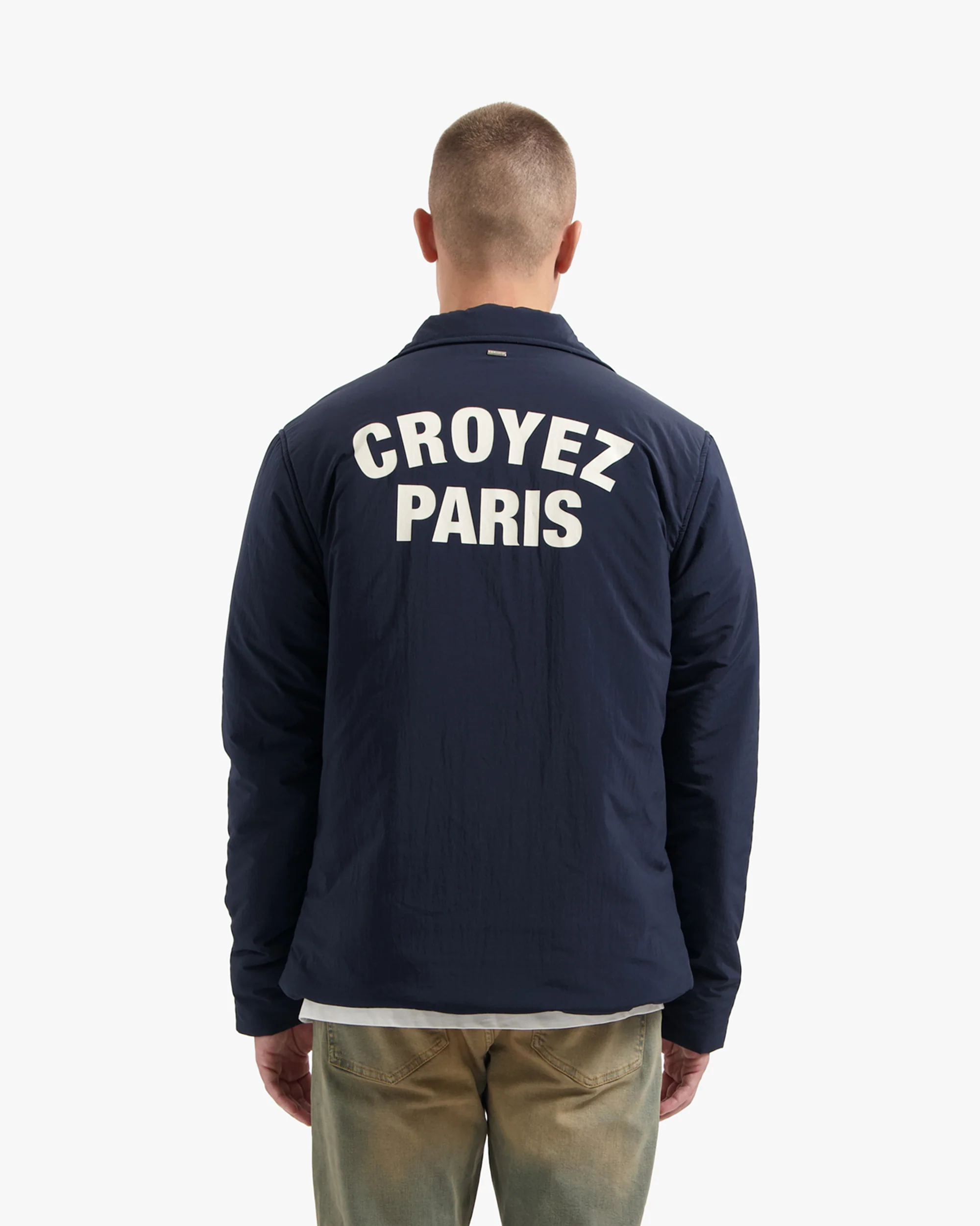 CROYEZ PARIS PADDED COACH JACKET | NAVY - Image 4