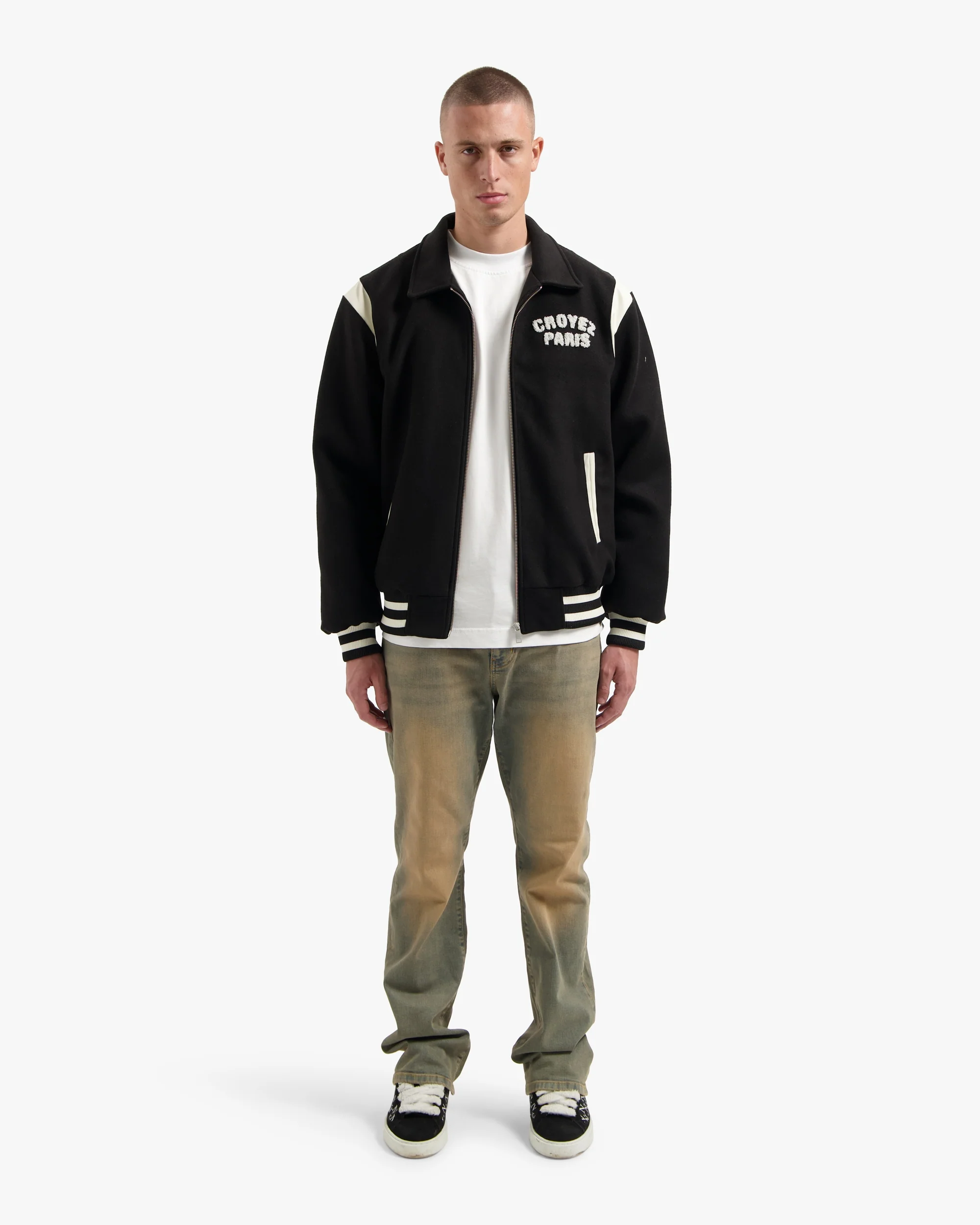 CROYEZ PARIS VARSITY JACKET | BLACK - Image 5