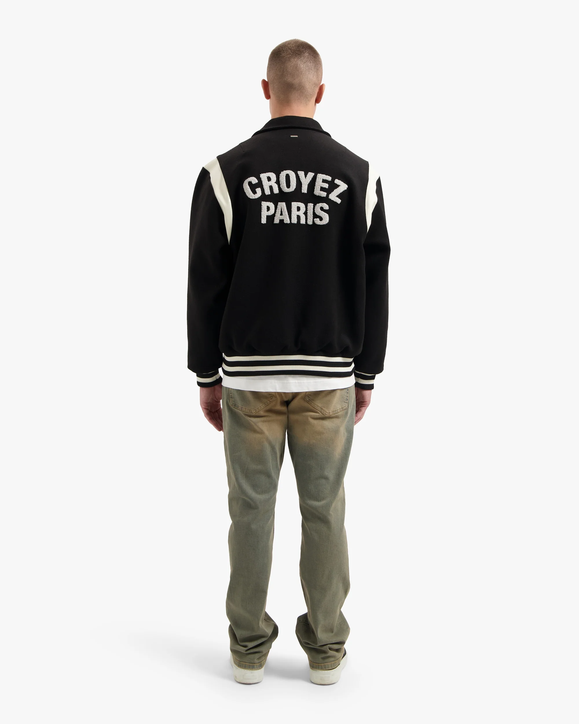 CROYEZ PARIS VARSITY JACKET | BLACK - Image 6
