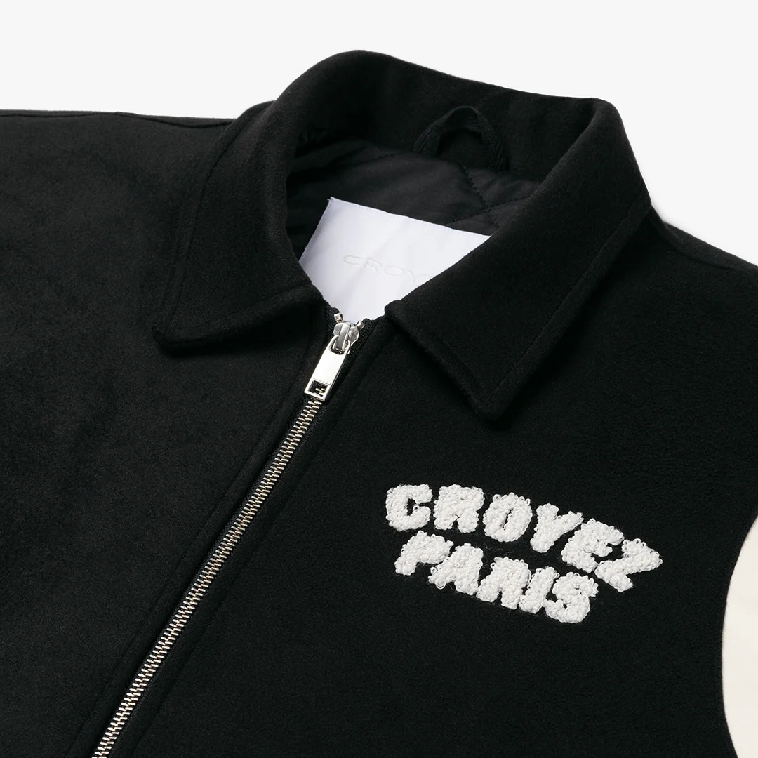 CROYEZ PARIS VARSITY JACKET | BLACK - Image 7