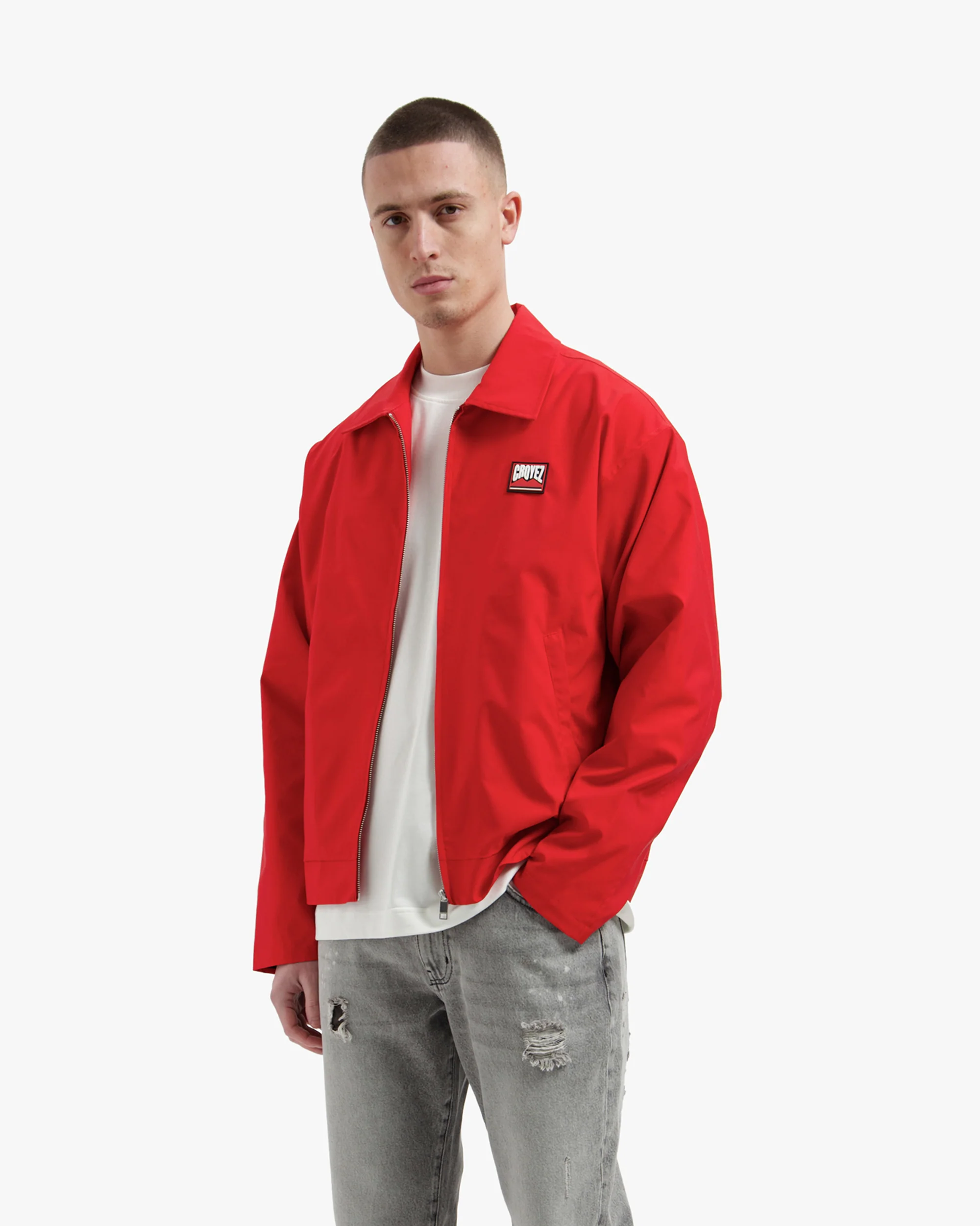 Croyez Patch Jacket | Red - Image 3