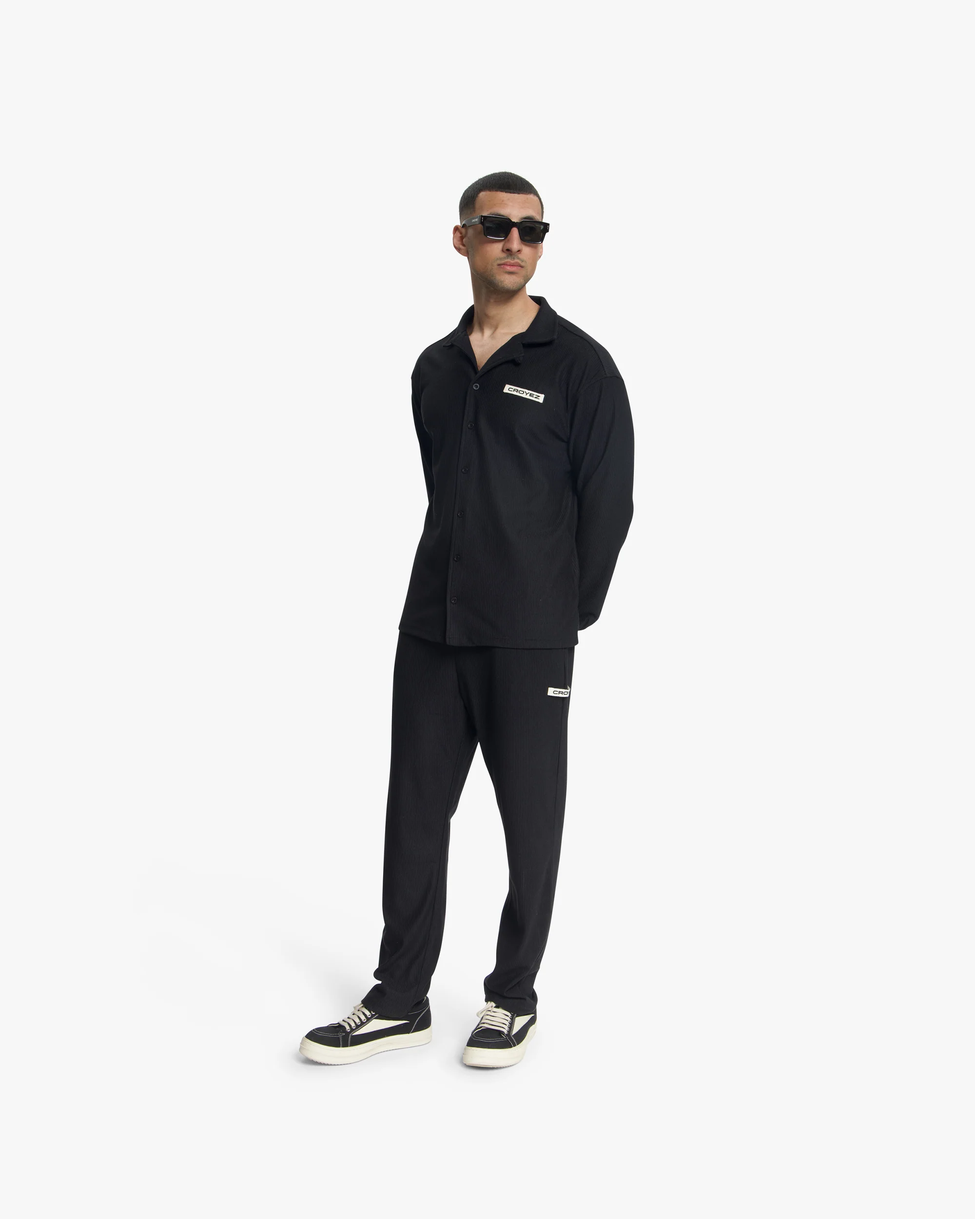 Croyez Plisse Longsleeve Shirt | Black - Image 5