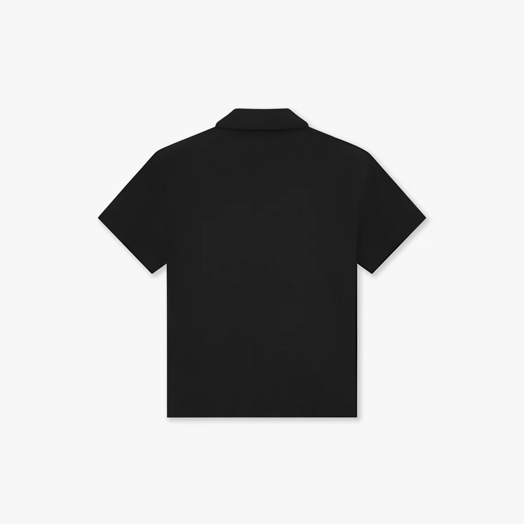 Croyez Plisse Shirt | Black - Image 2