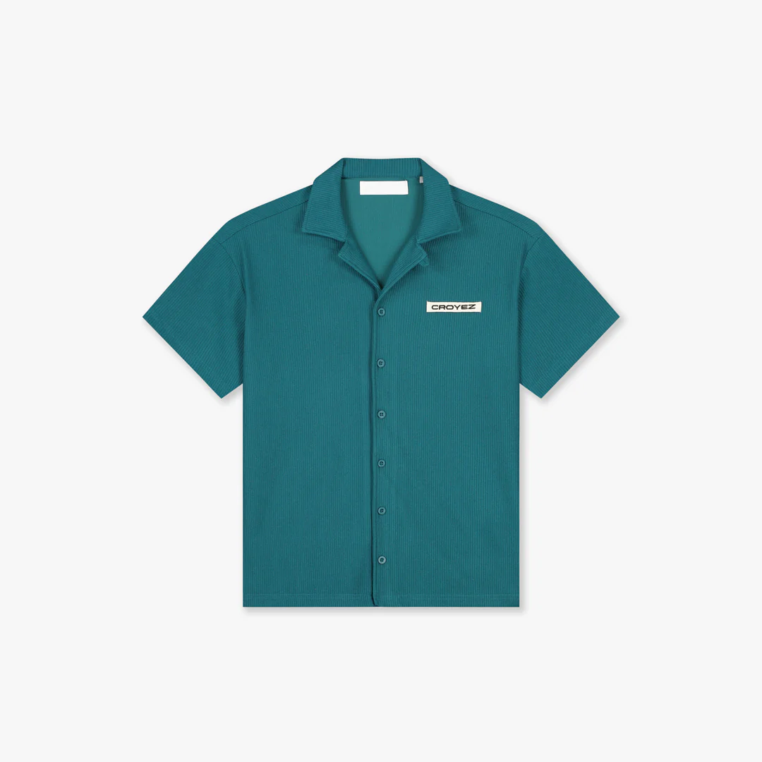 Croyez Plisse Shirt | Dark Teal