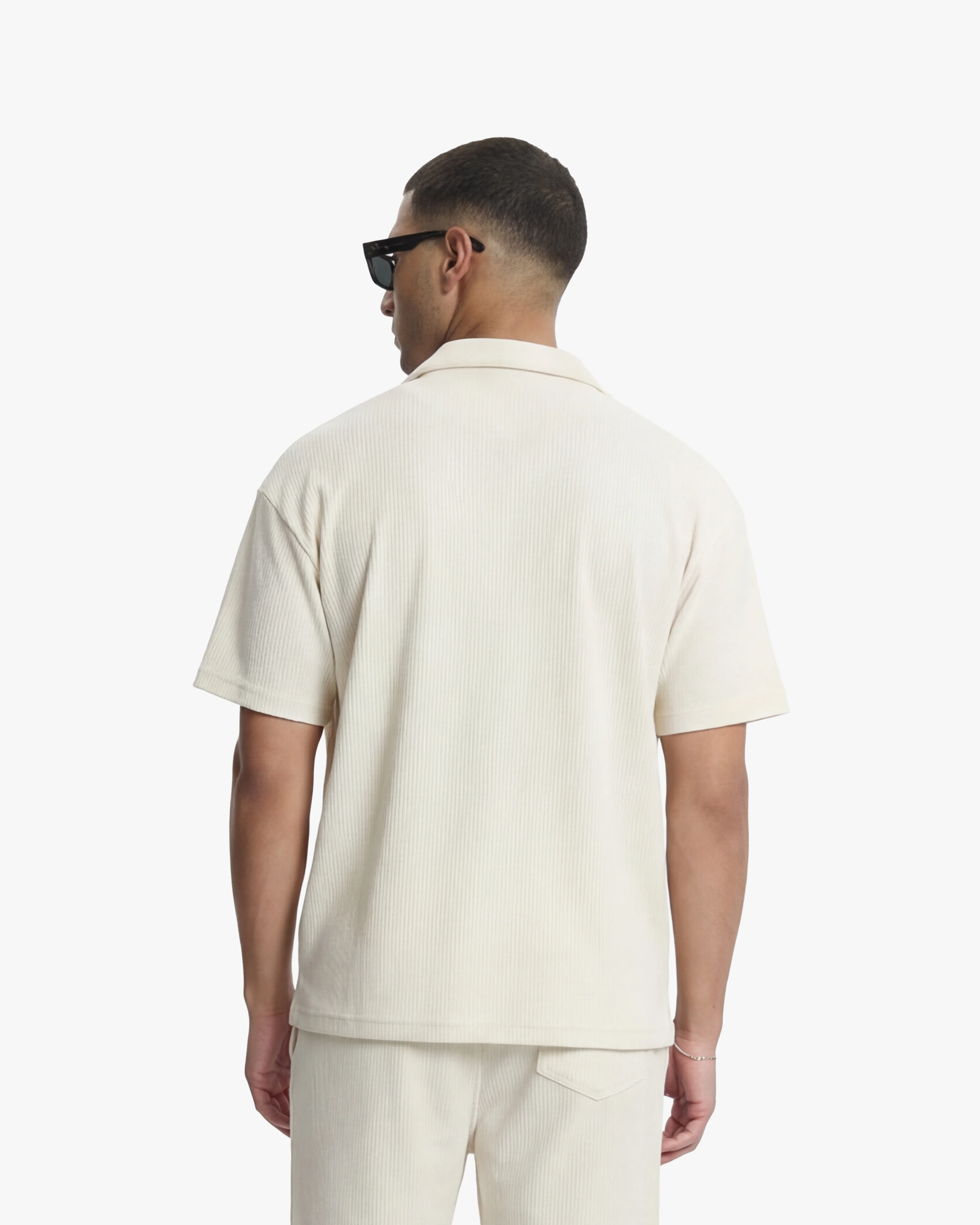 Croyez Plisse Shirt | Off-White - Image 4
