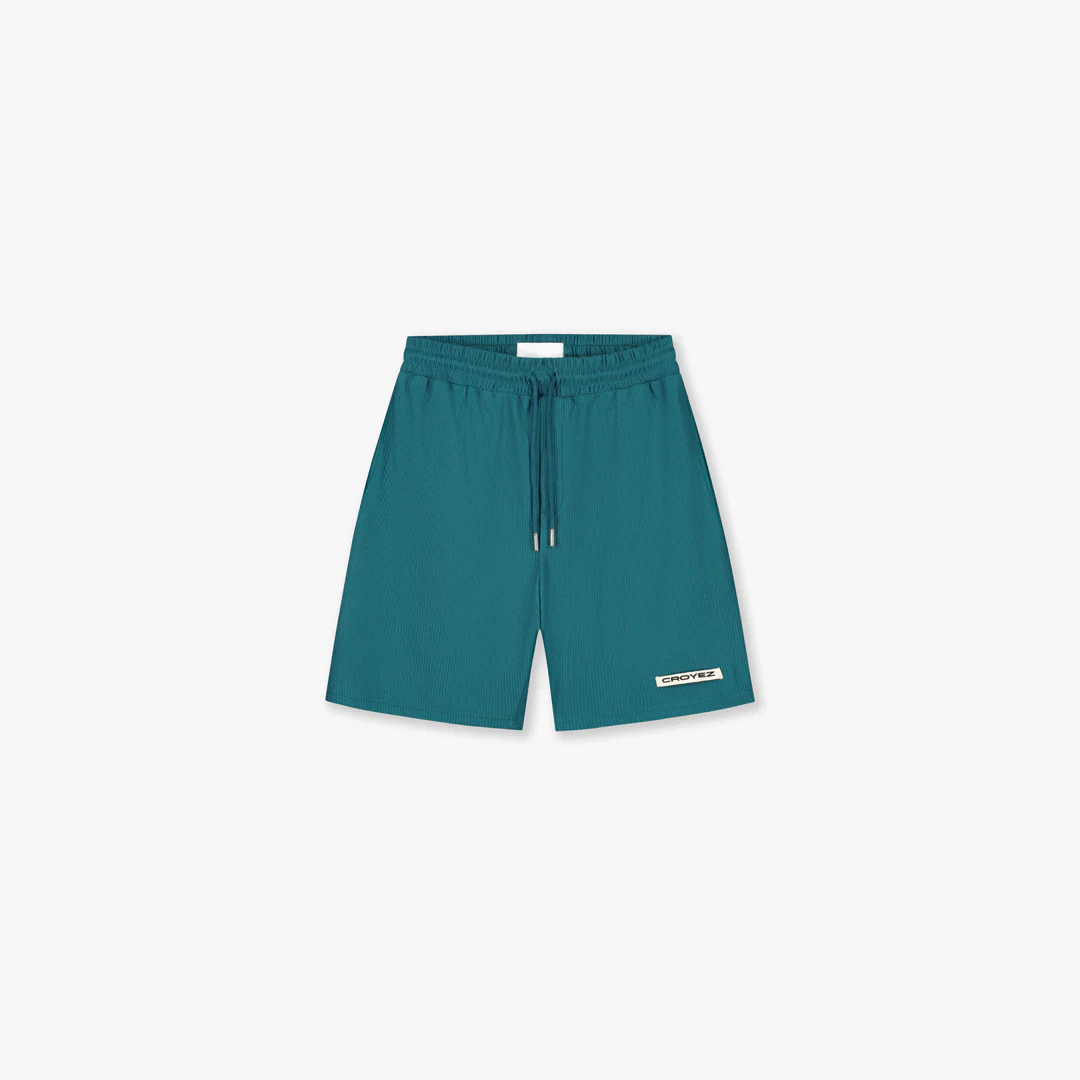 Croyez Plisse Shorts | Dark Teal