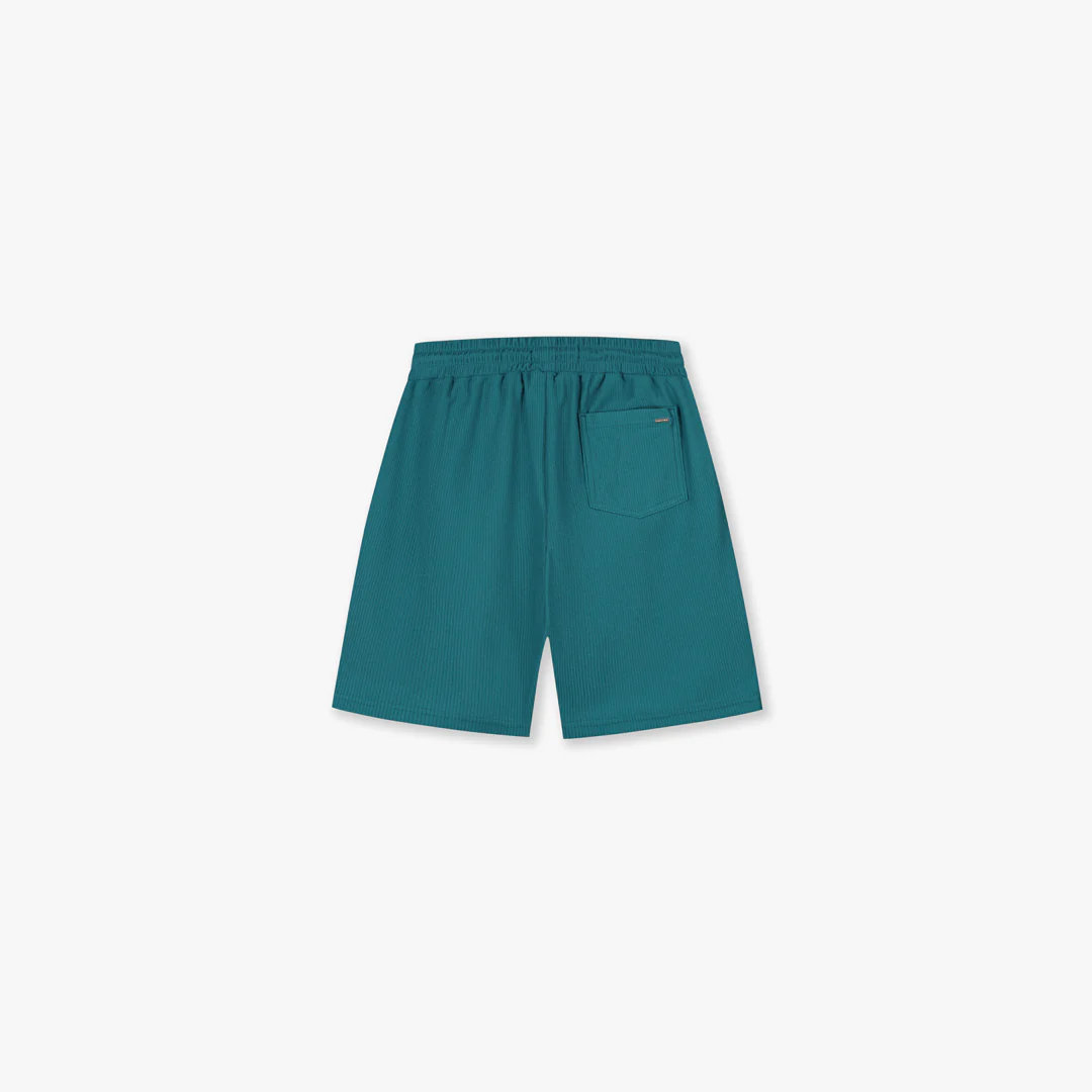 Croyez Plisse Shorts | Dark Teal - Image 2