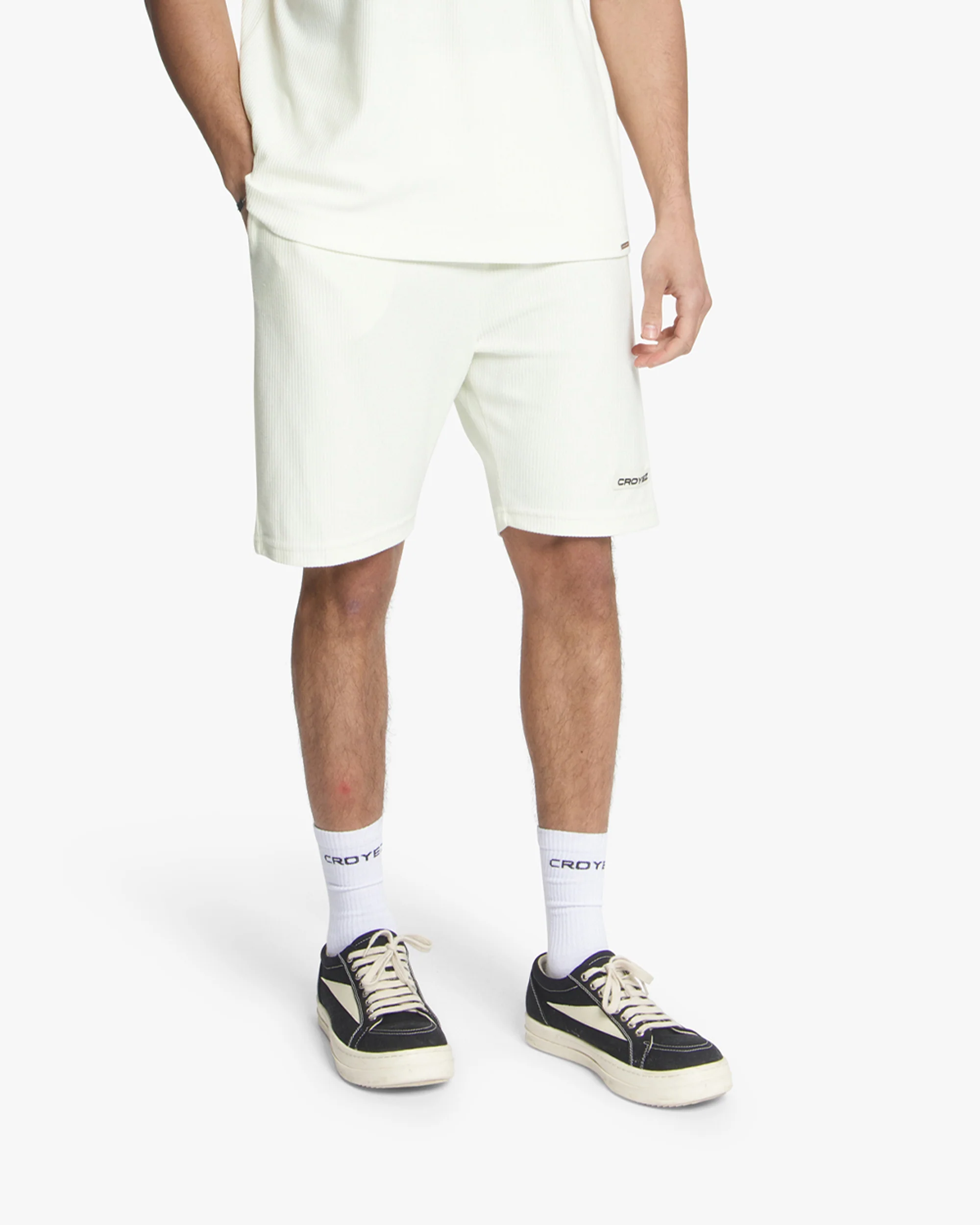 Croyez Plisse Shorts | Off-White - Image 3