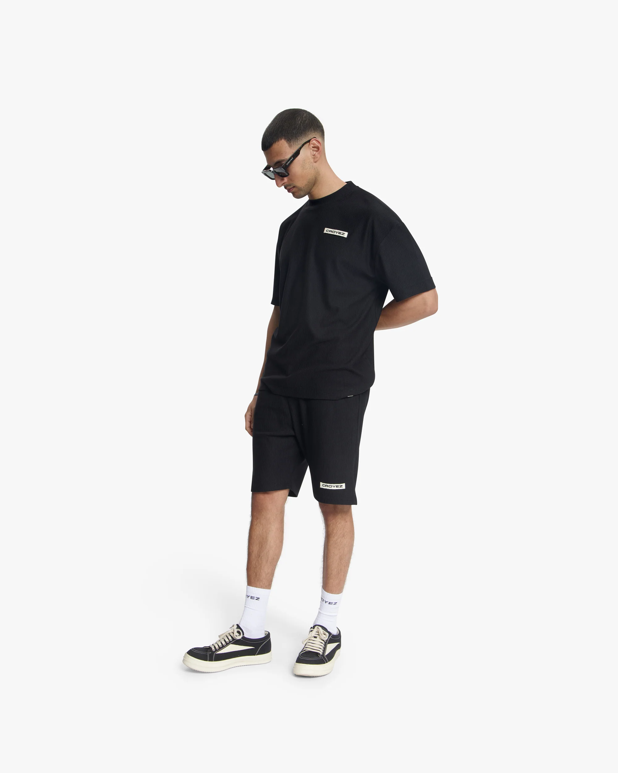 Croyez Plisse T-Shirt | Black - Image 5
