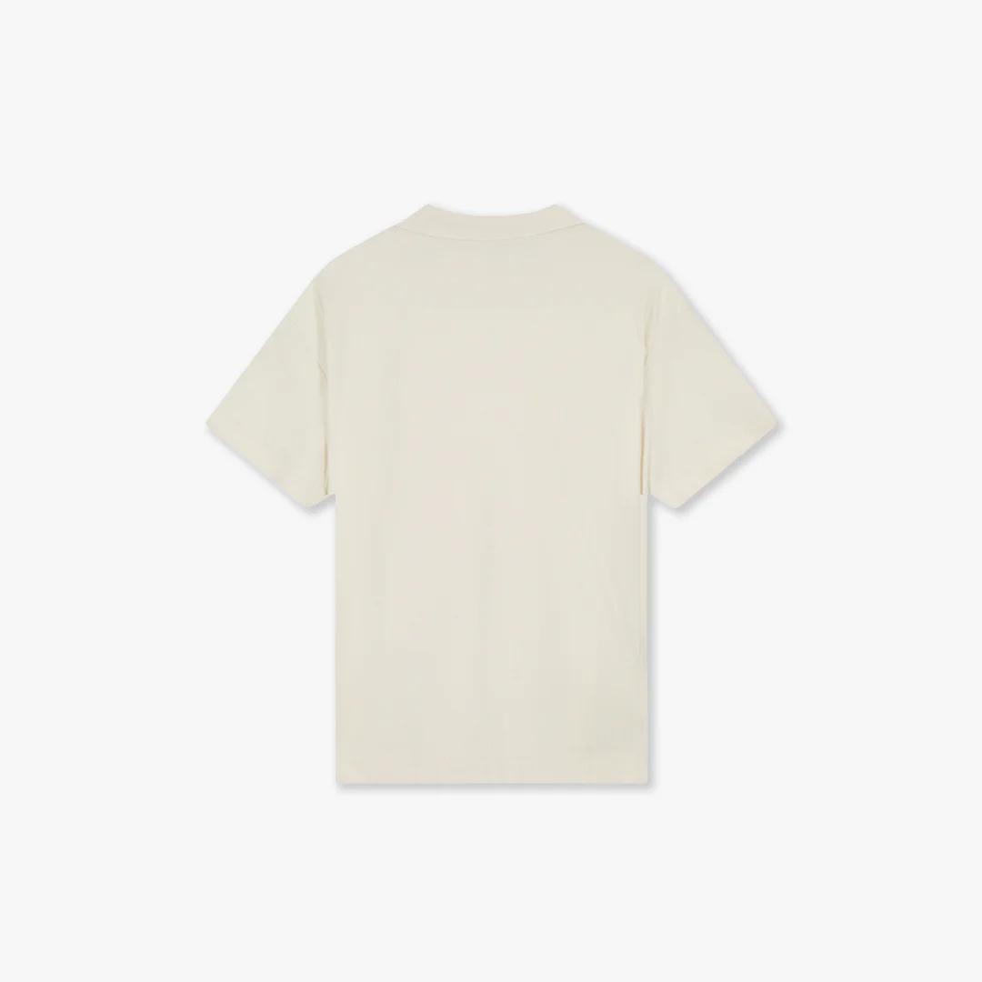 Croyez Plisse T-Shirt | Off-White - Image 2