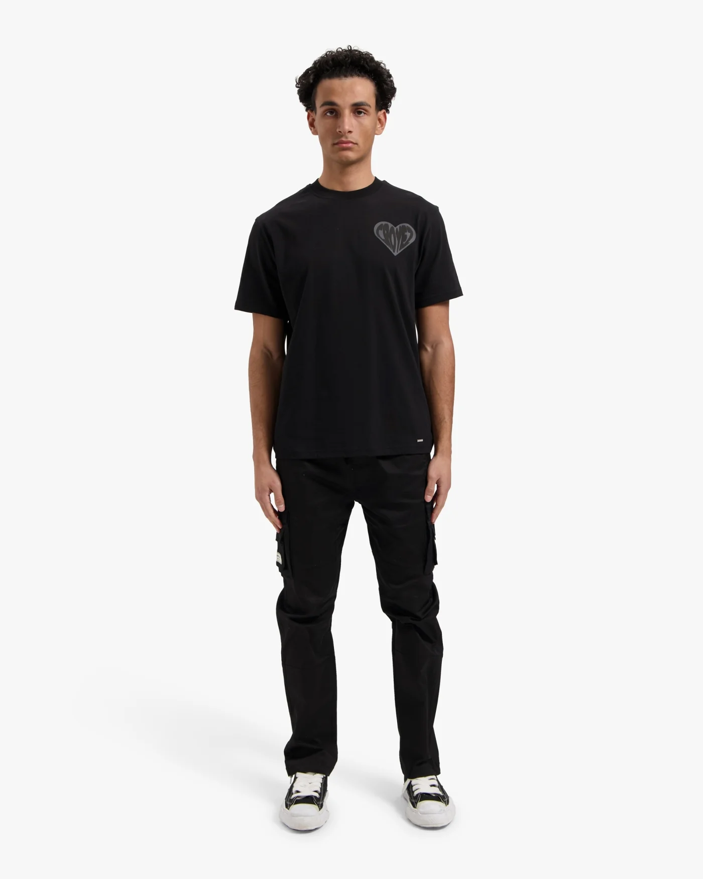 CROYEZ PUFFED HEART T-SHIRT | BLACK - Image 5