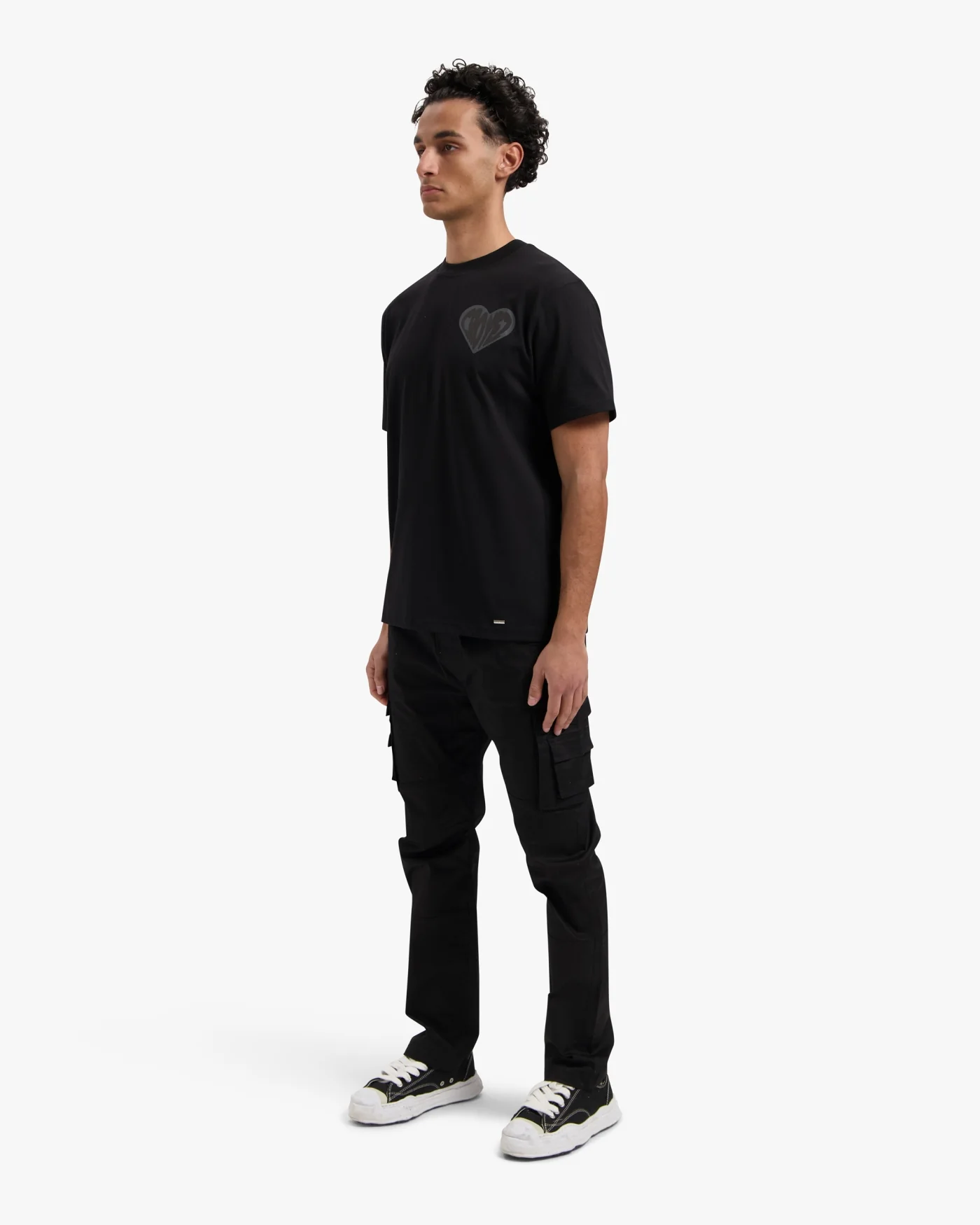 CROYEZ PUFFED HEART T-SHIRT | BLACK - Image 7