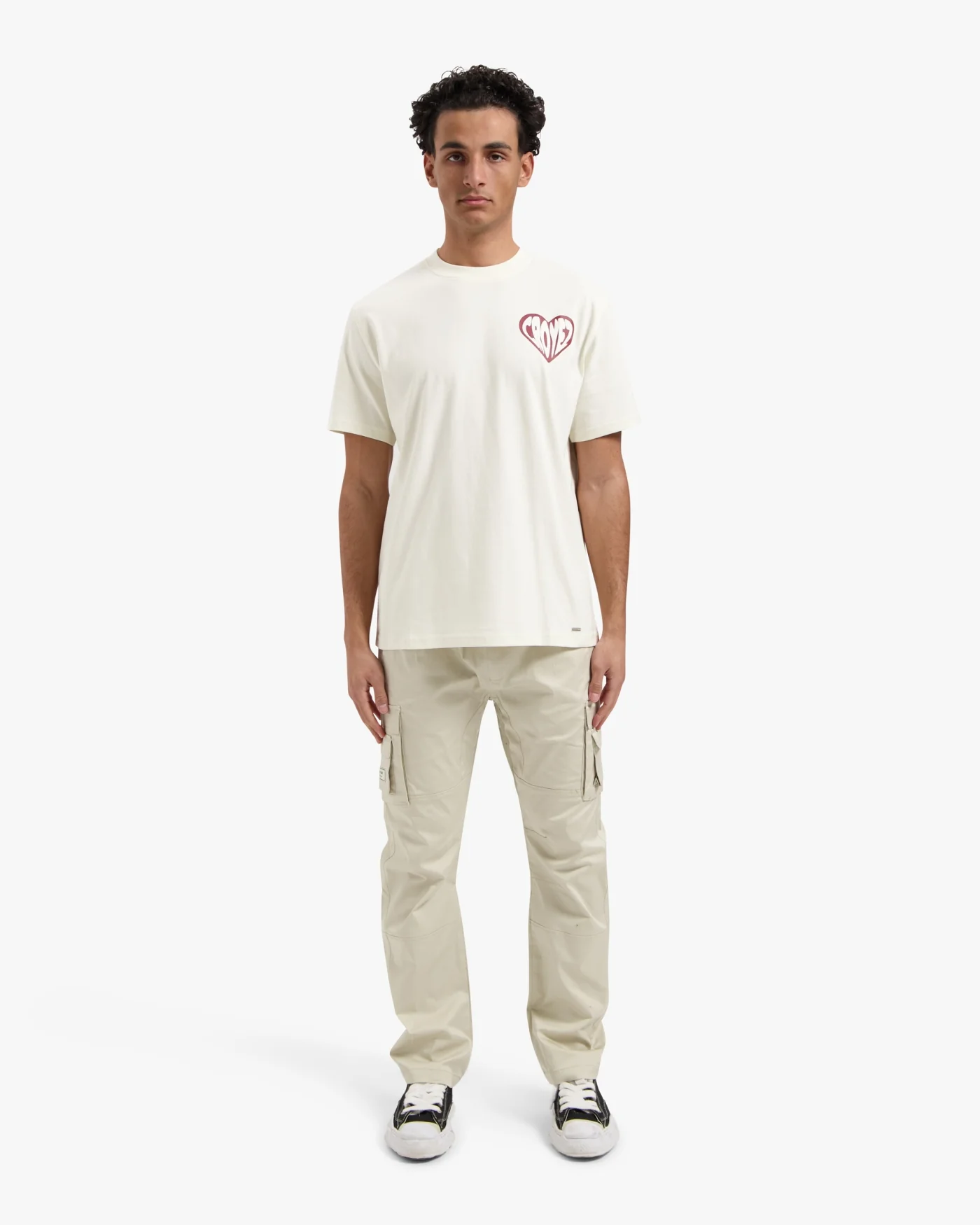 CROYEZ PUFFED HEART T-SHIRT | OFF-WHITE - Image 5
