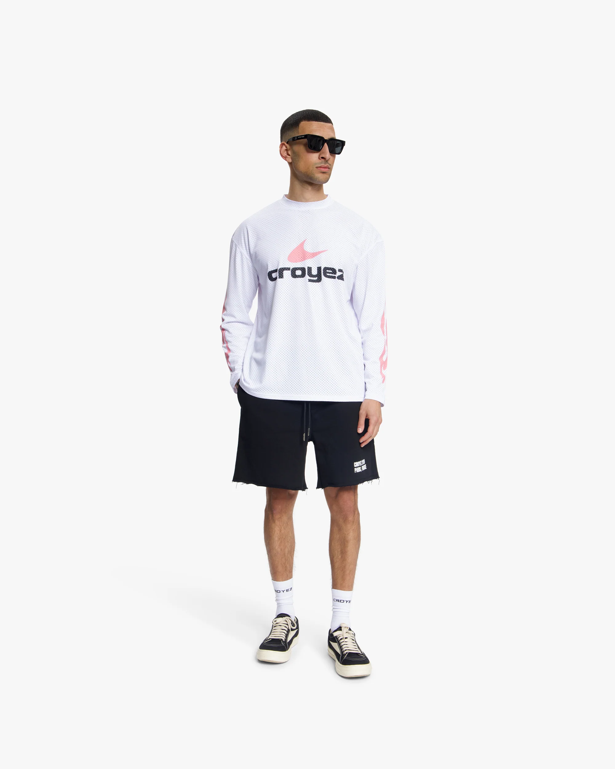 Croyez Relaxed Paris Shorts | Black - Image 5
