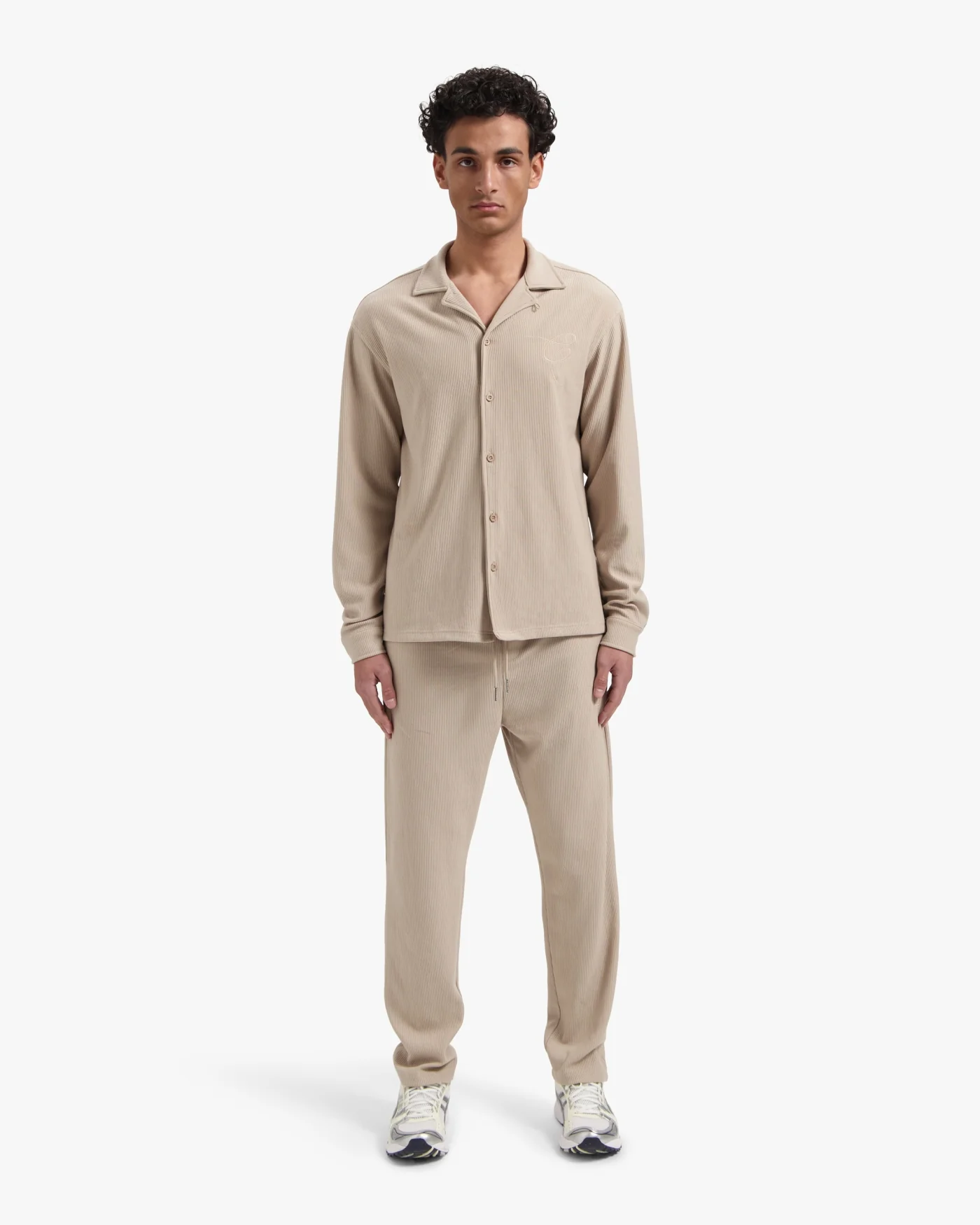 CROYEZ RIBBED LONGSLEEVE SHIRT | SAND - Image 5