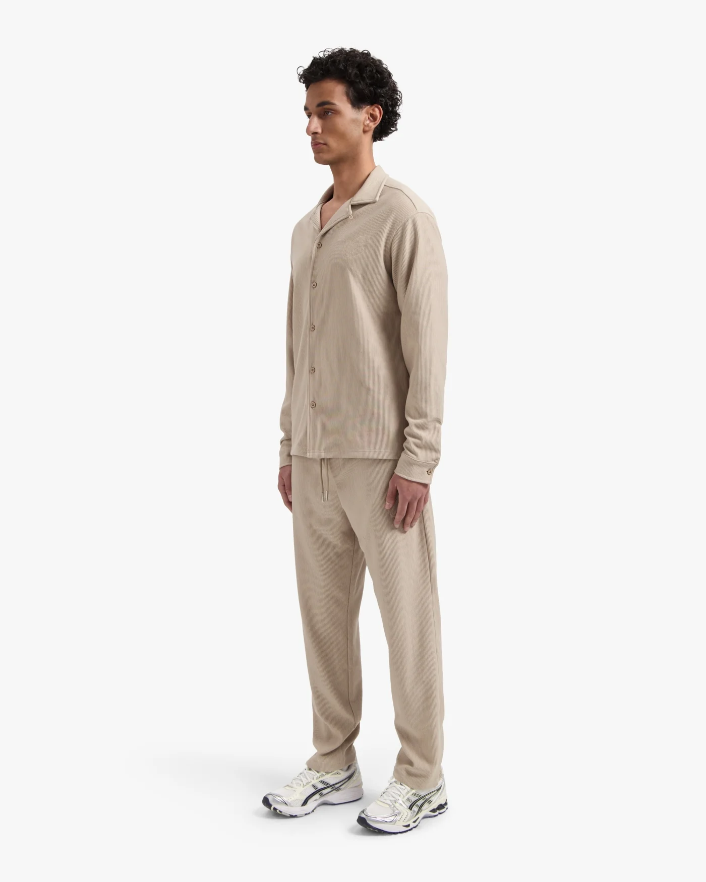 CROYEZ RIBBED LONGSLEEVE SHIRT | SAND - Image 7