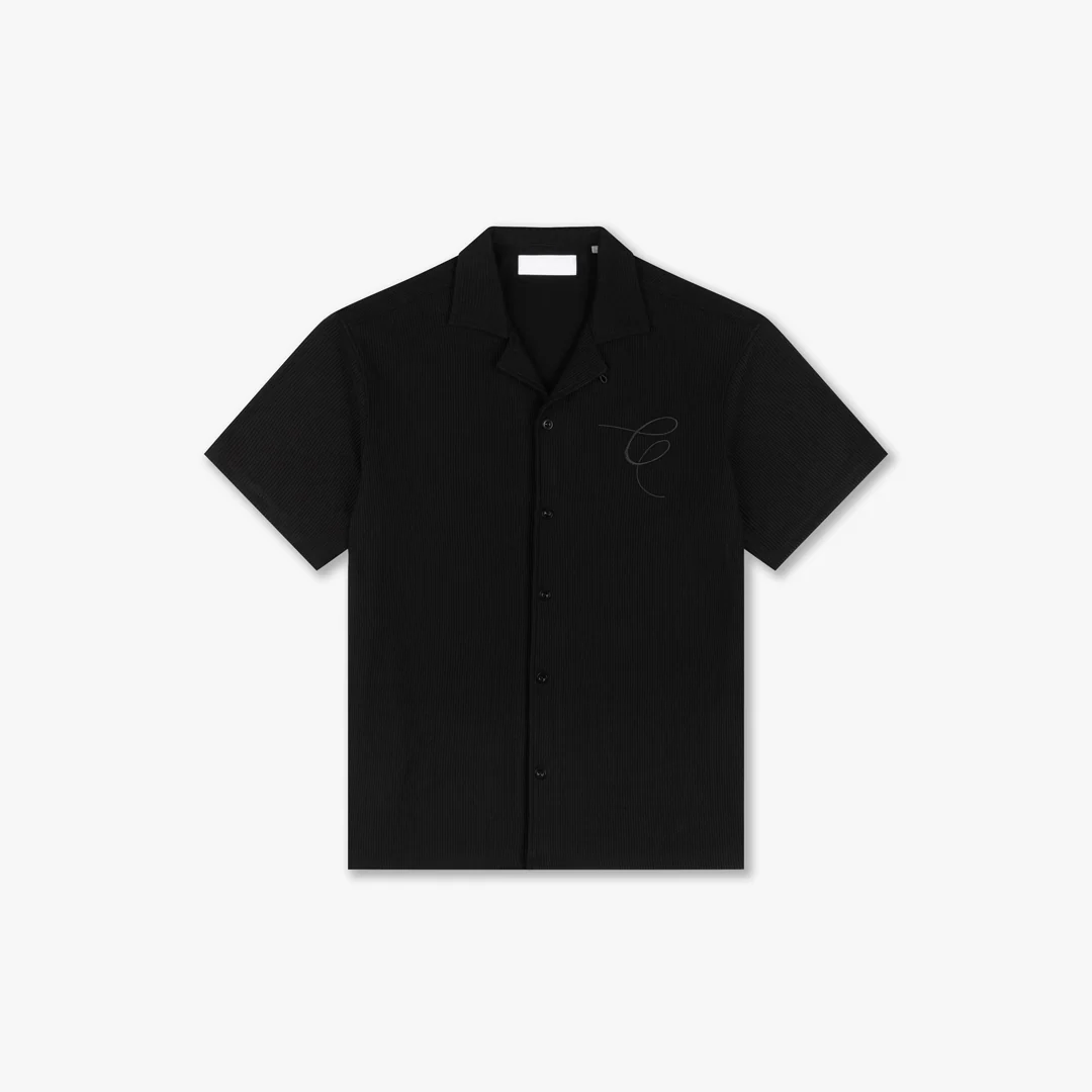CROYEZ RIBBED SHIRT | BLACK