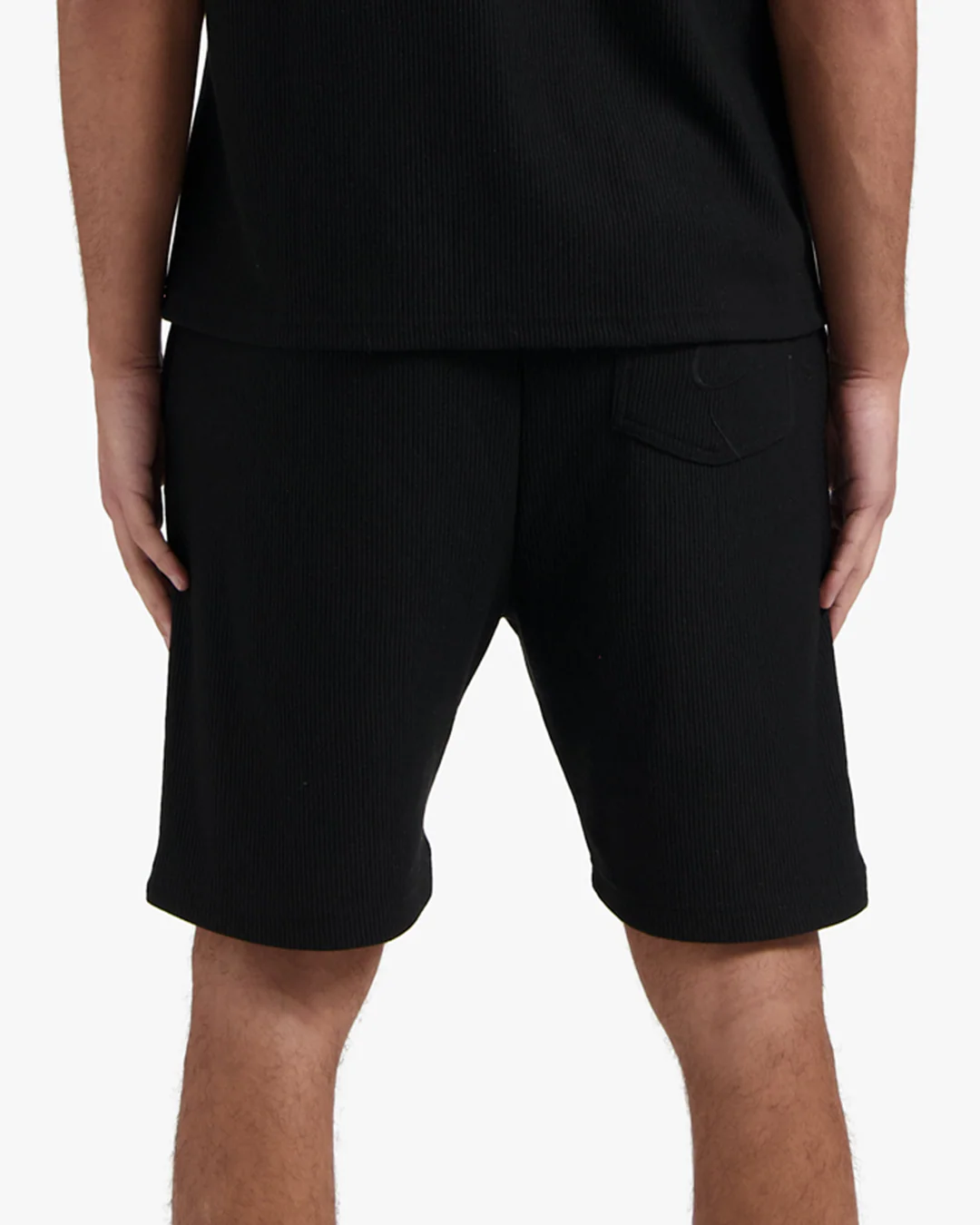 CROYEZ RIBBED SHORTS | BLACK - Image 4