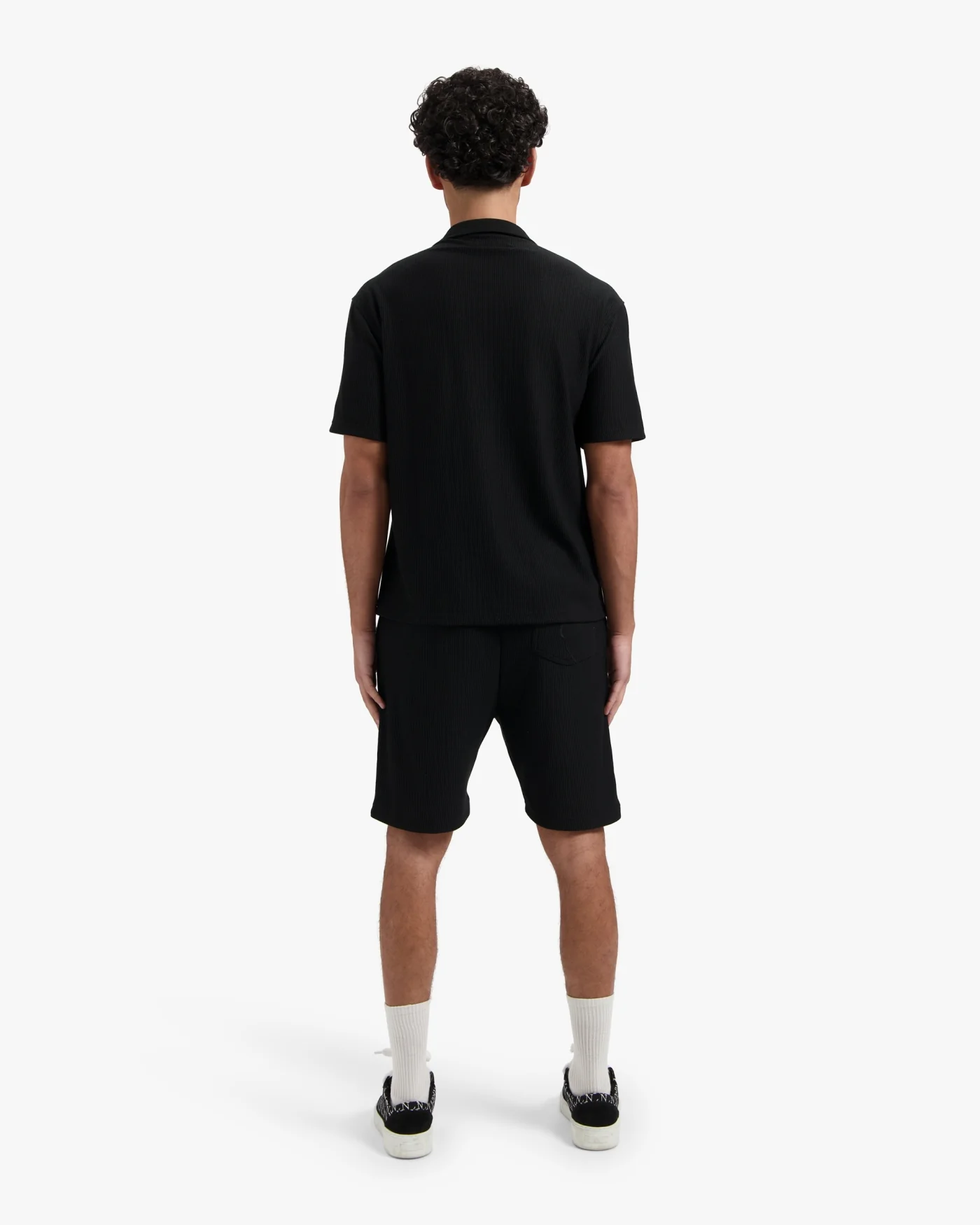 CROYEZ RIBBED SHORTS | BLACK - Image 6