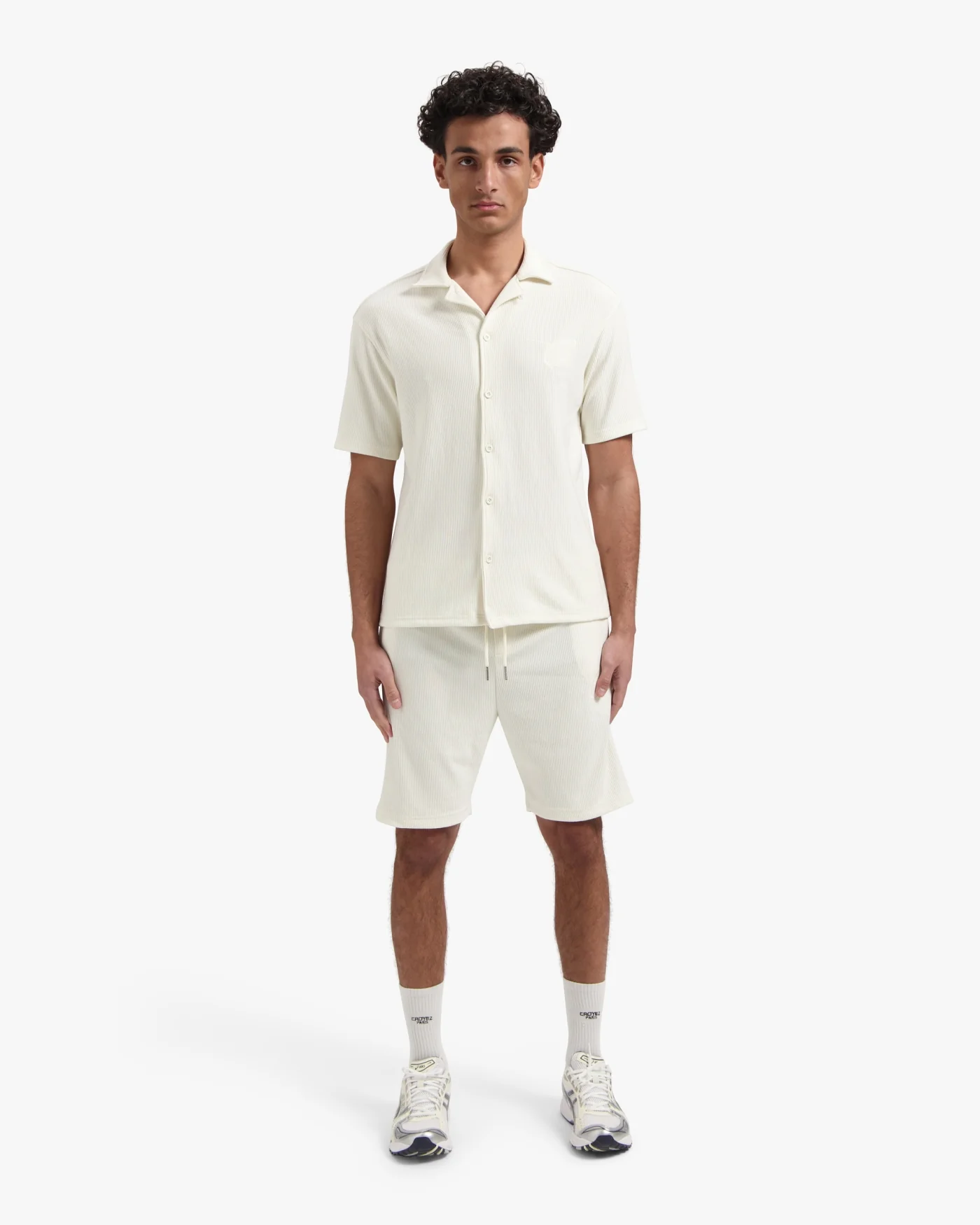 CROYEZ RIBBED SHORTS | OFF-WHITE - Image 5