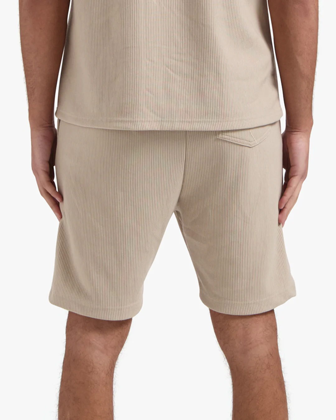 CROYEZ RIBBED SHORTS | SAND - Image 4